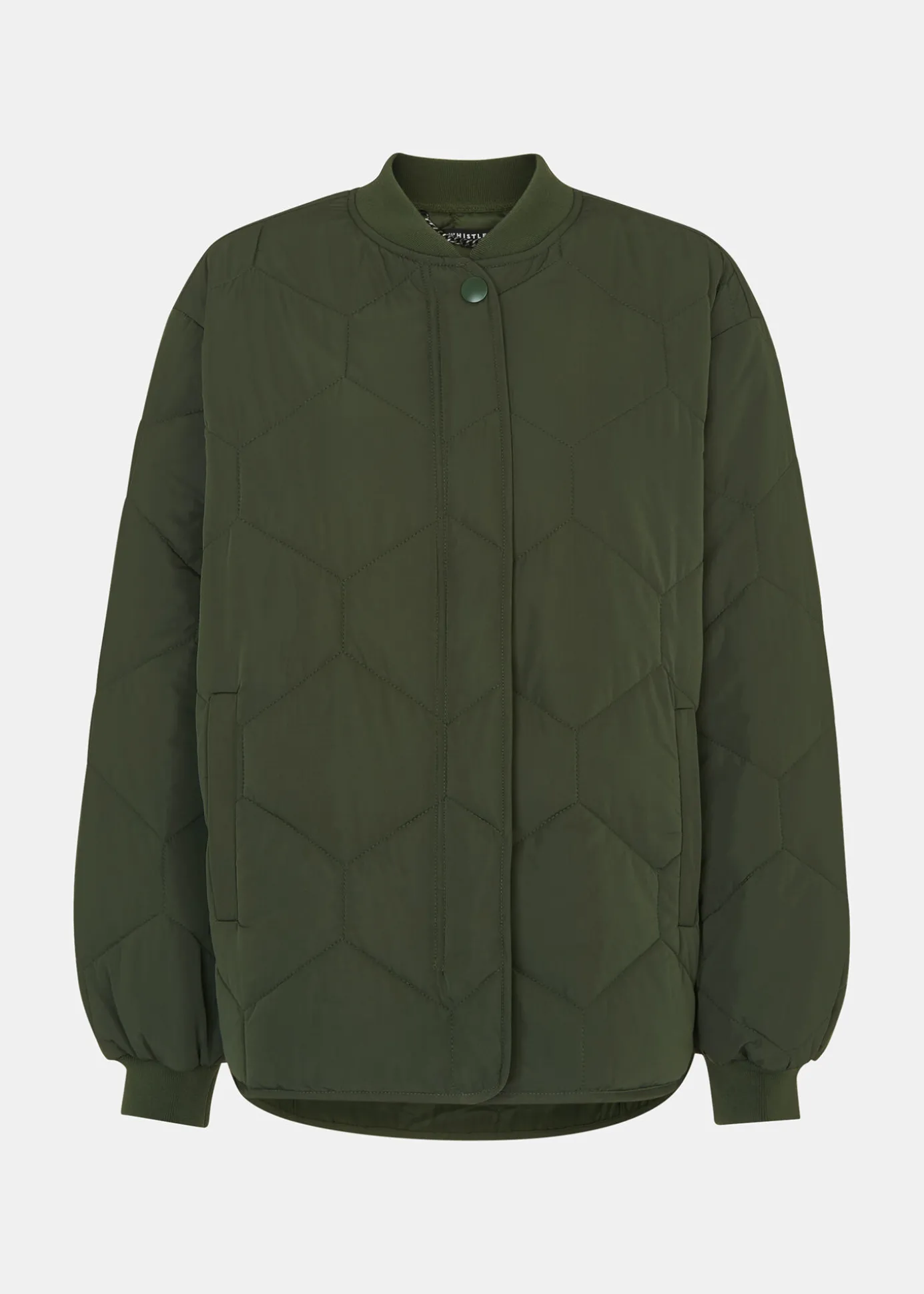 Khaki Ida Short Quilted Coat