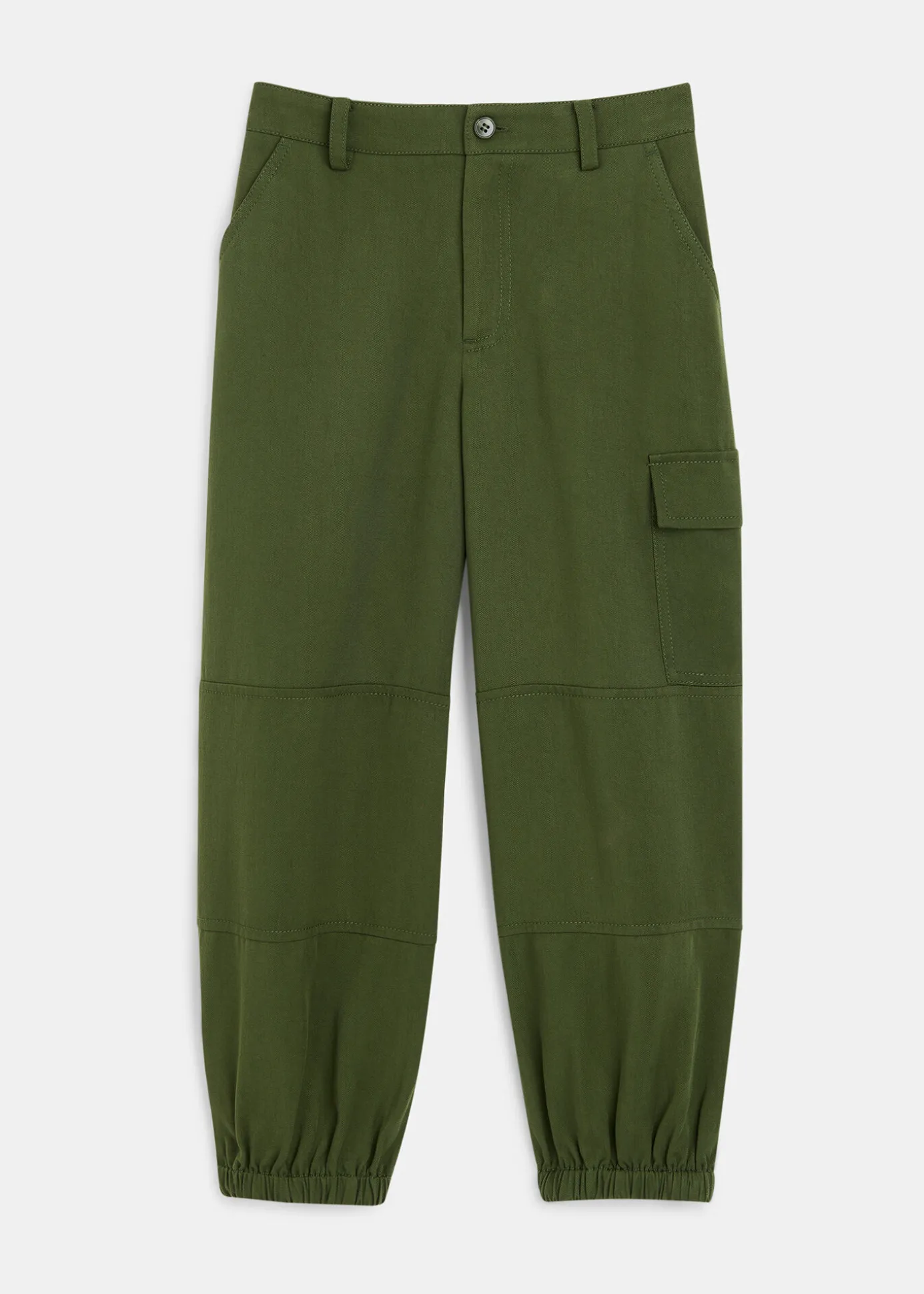 Khaki Little Grace Cargo Trouser