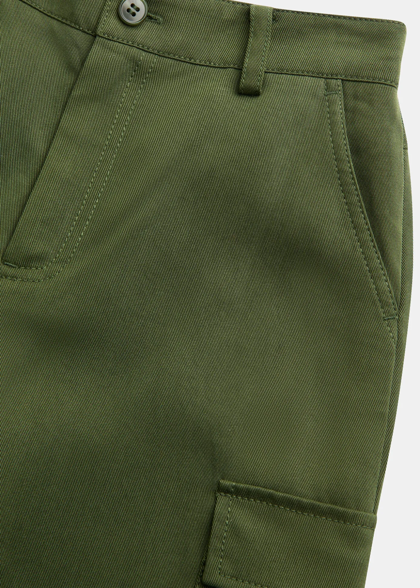 Khaki Little Grace Cargo Trouser