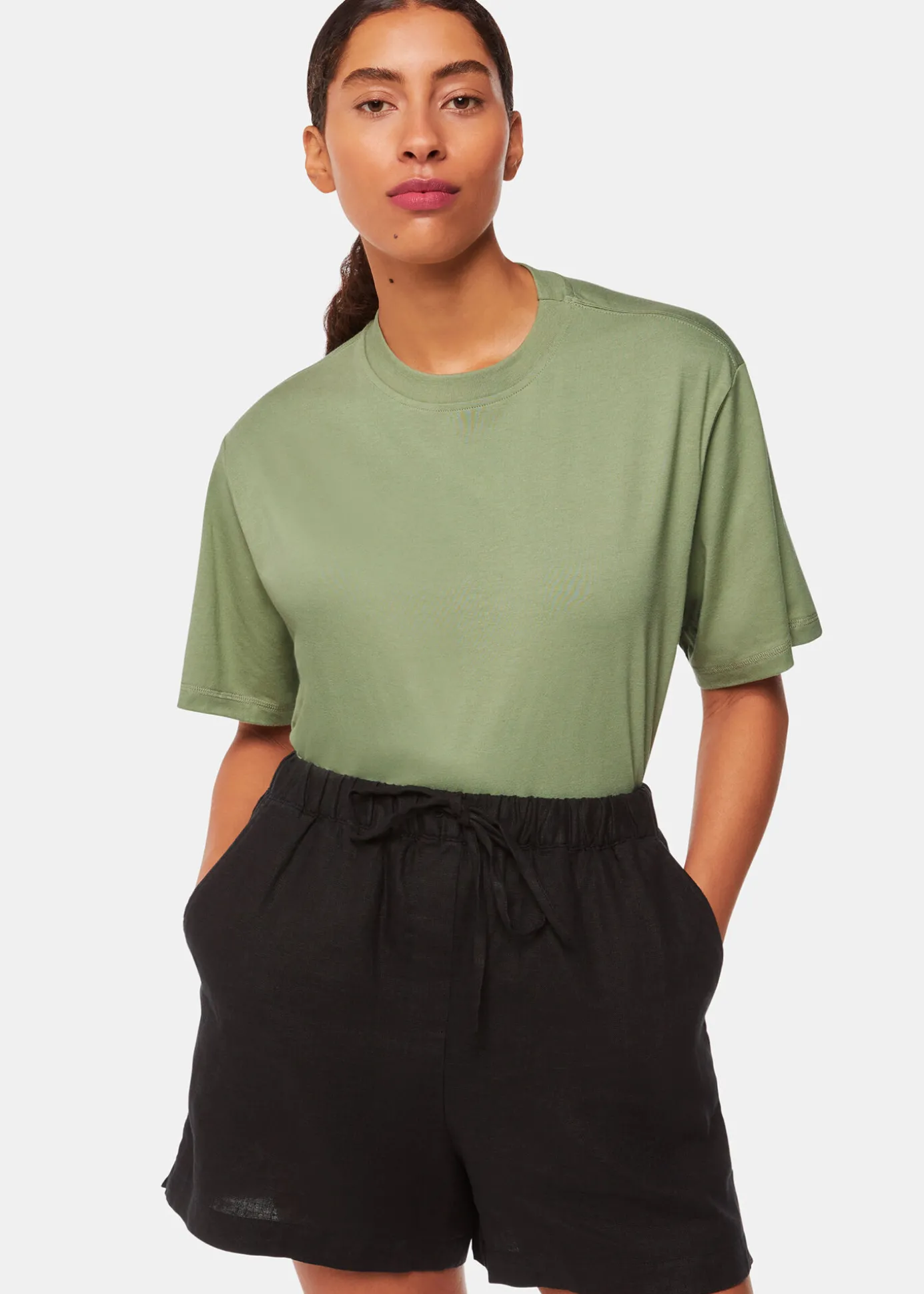 Khaki Relaxed Tee