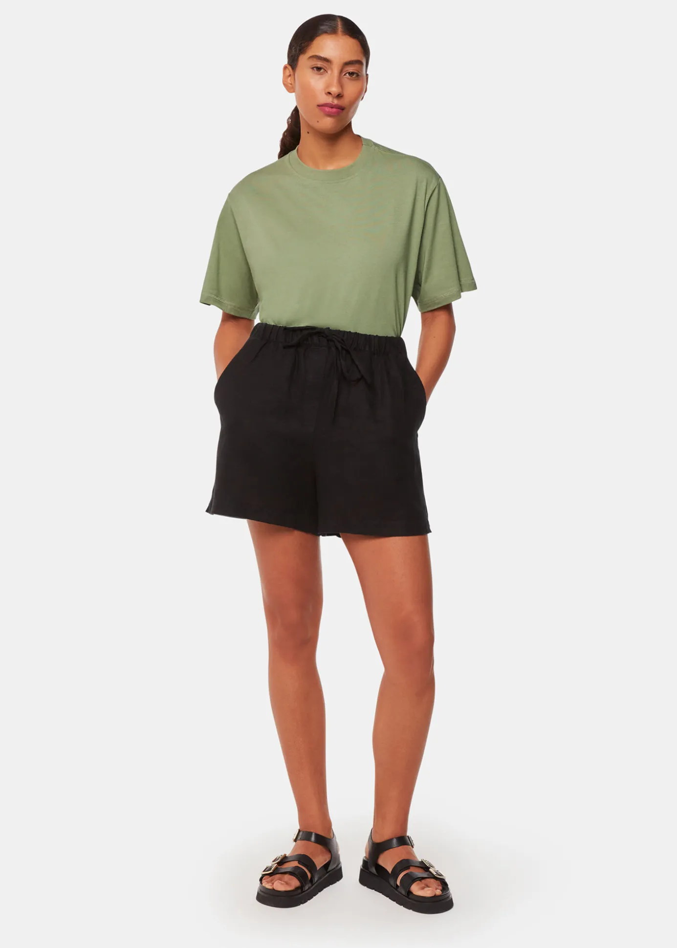 Khaki Relaxed Tee