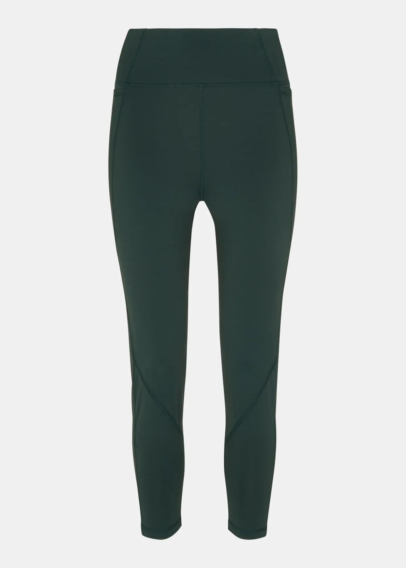 Khaki Sport Seamed Legging