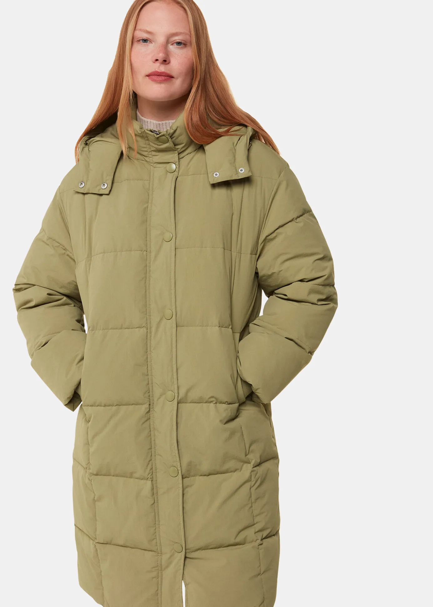 Khaki Una Puffa Coat