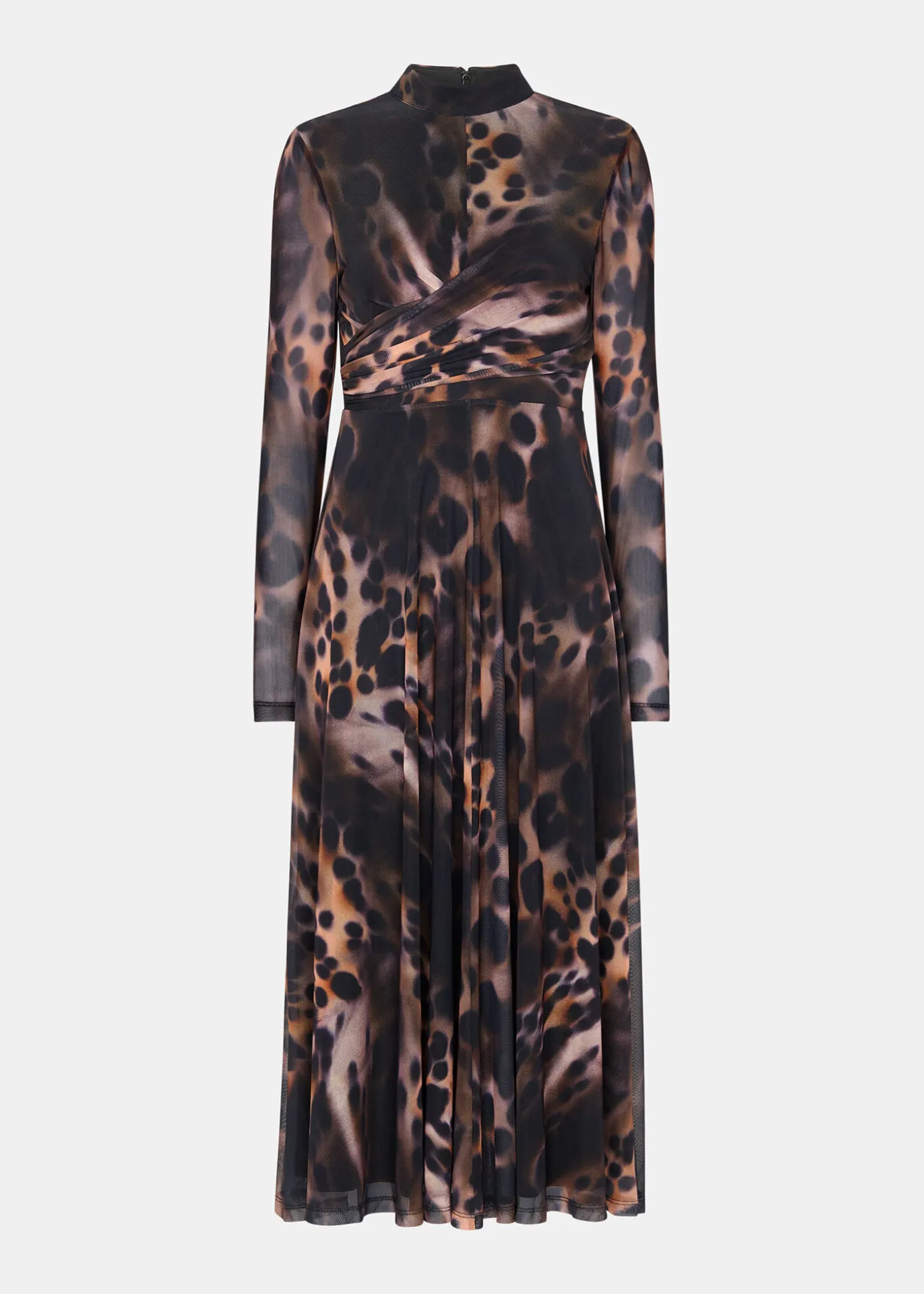 Leopard Print Misty Leopard Mesh Dress