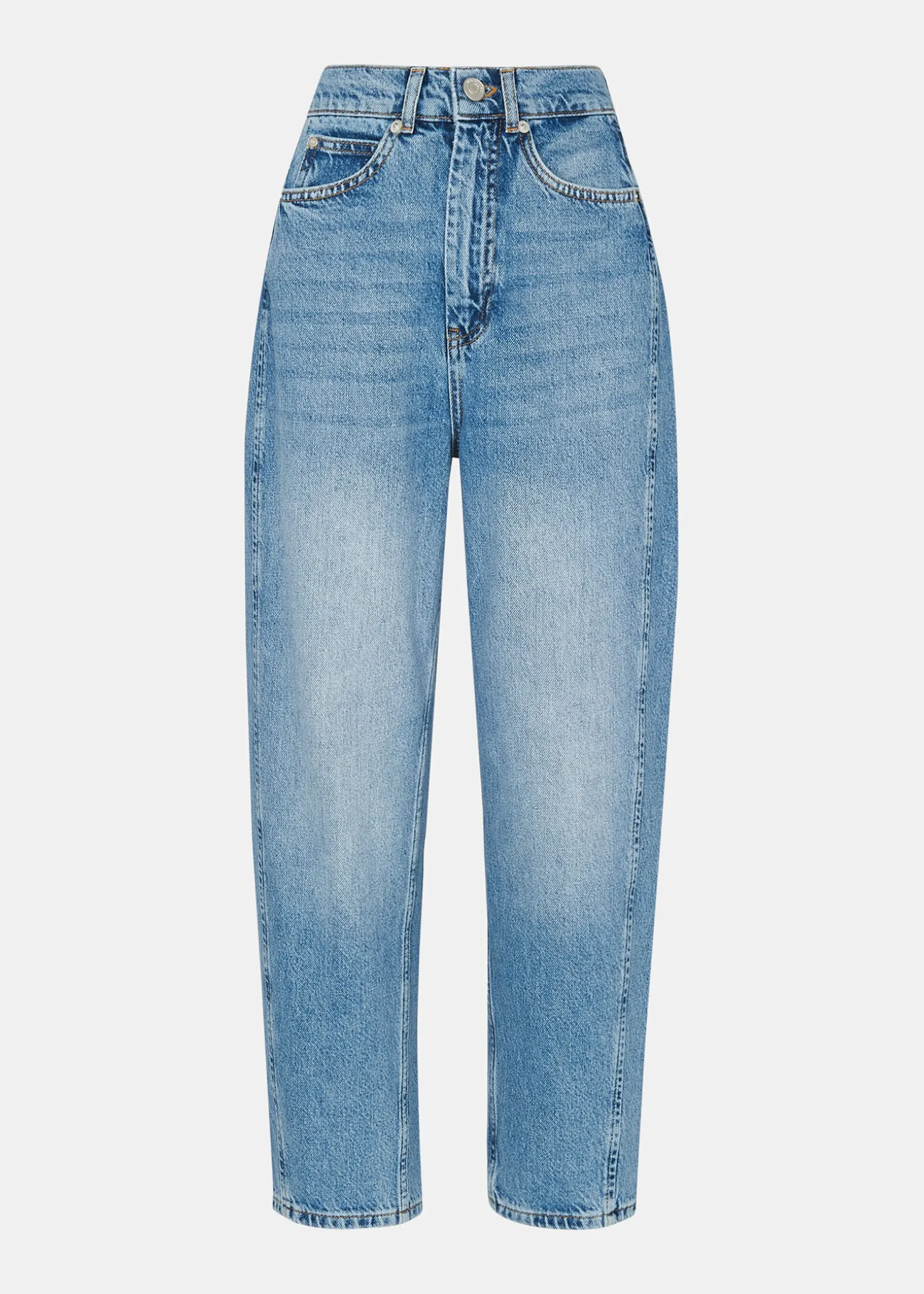 Light Wash Authentic Barrel Leg Jean