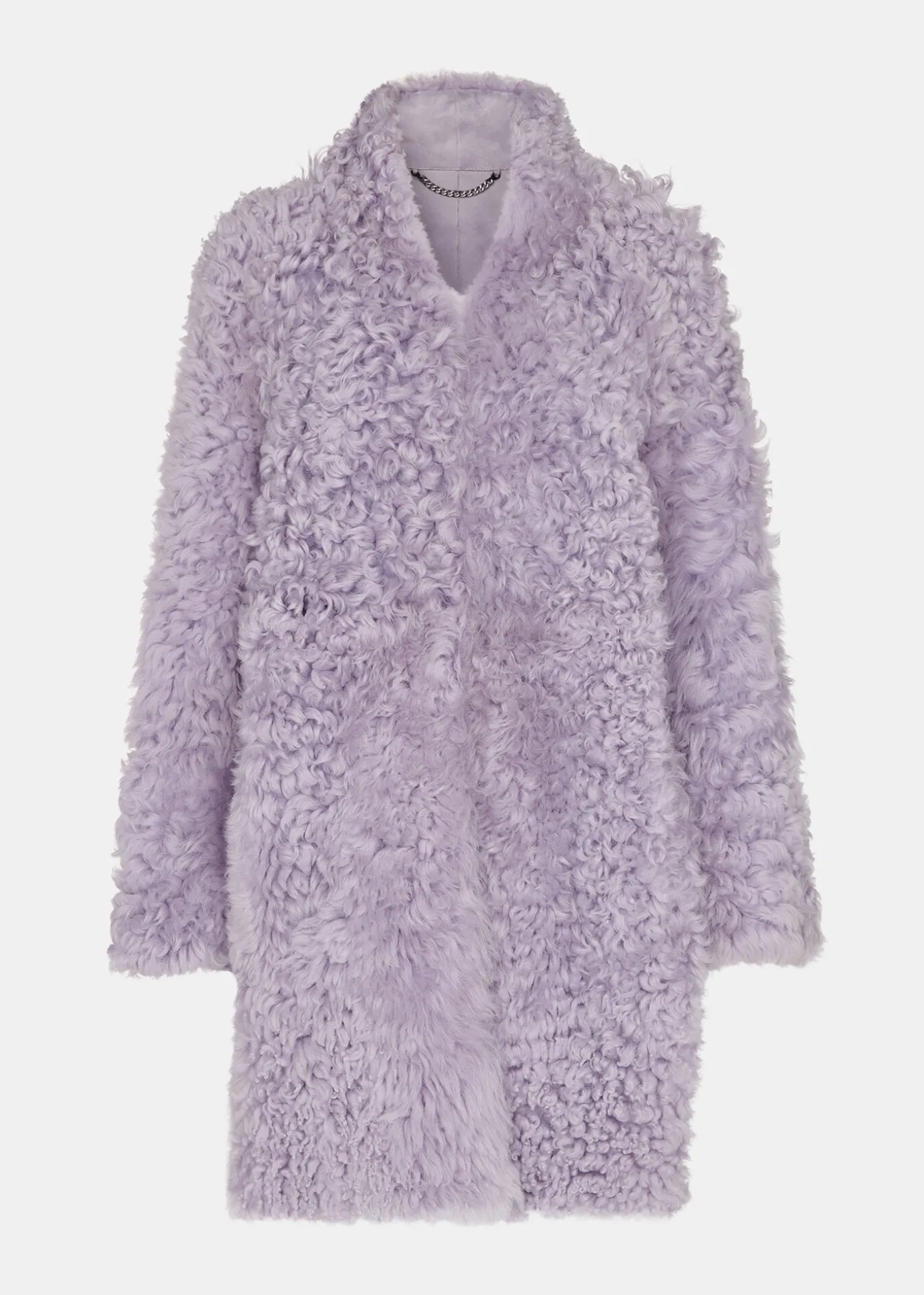 Lilac Naja Shearling Coat
