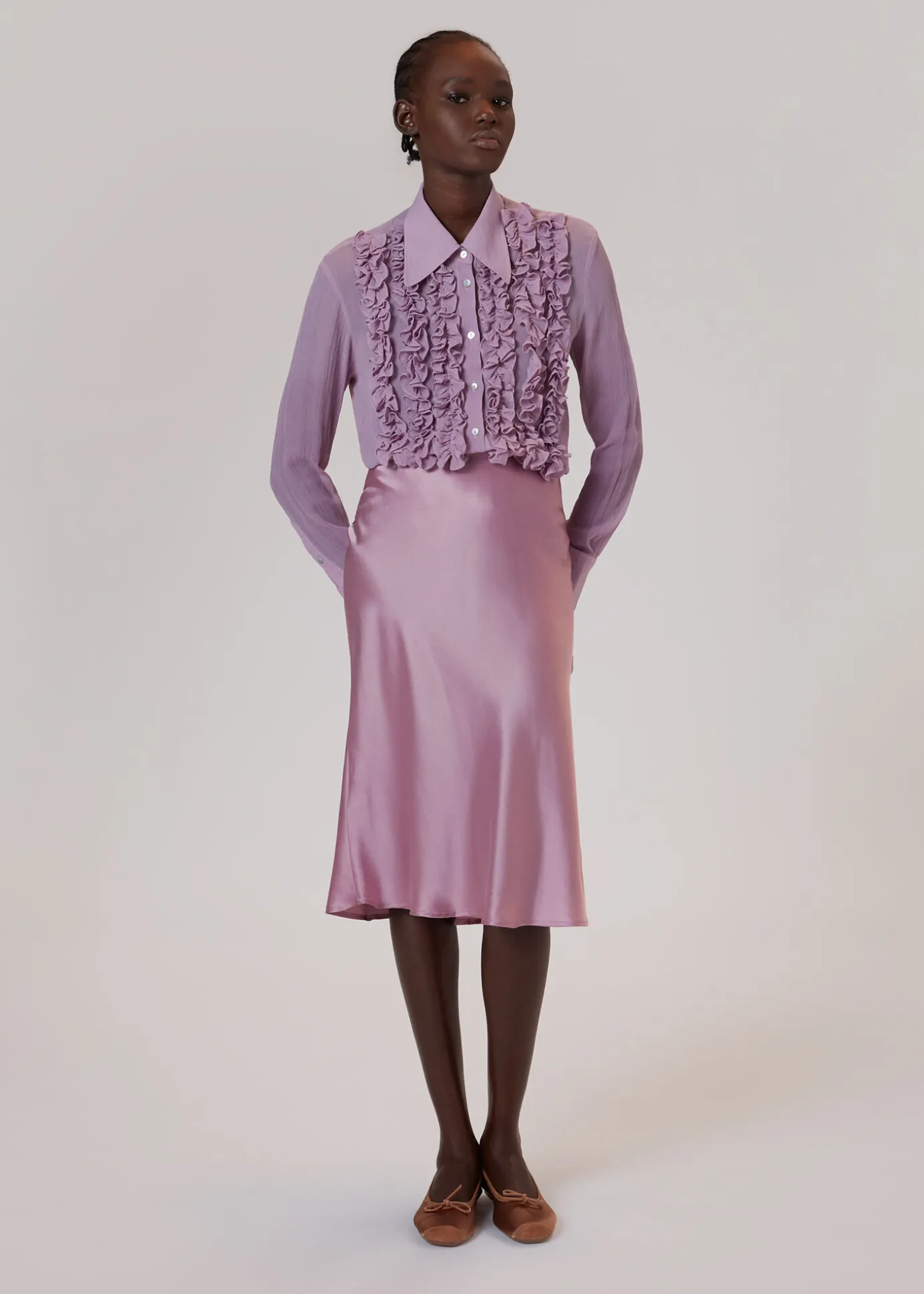 Lilac Whistles X Hai Bias Skirt