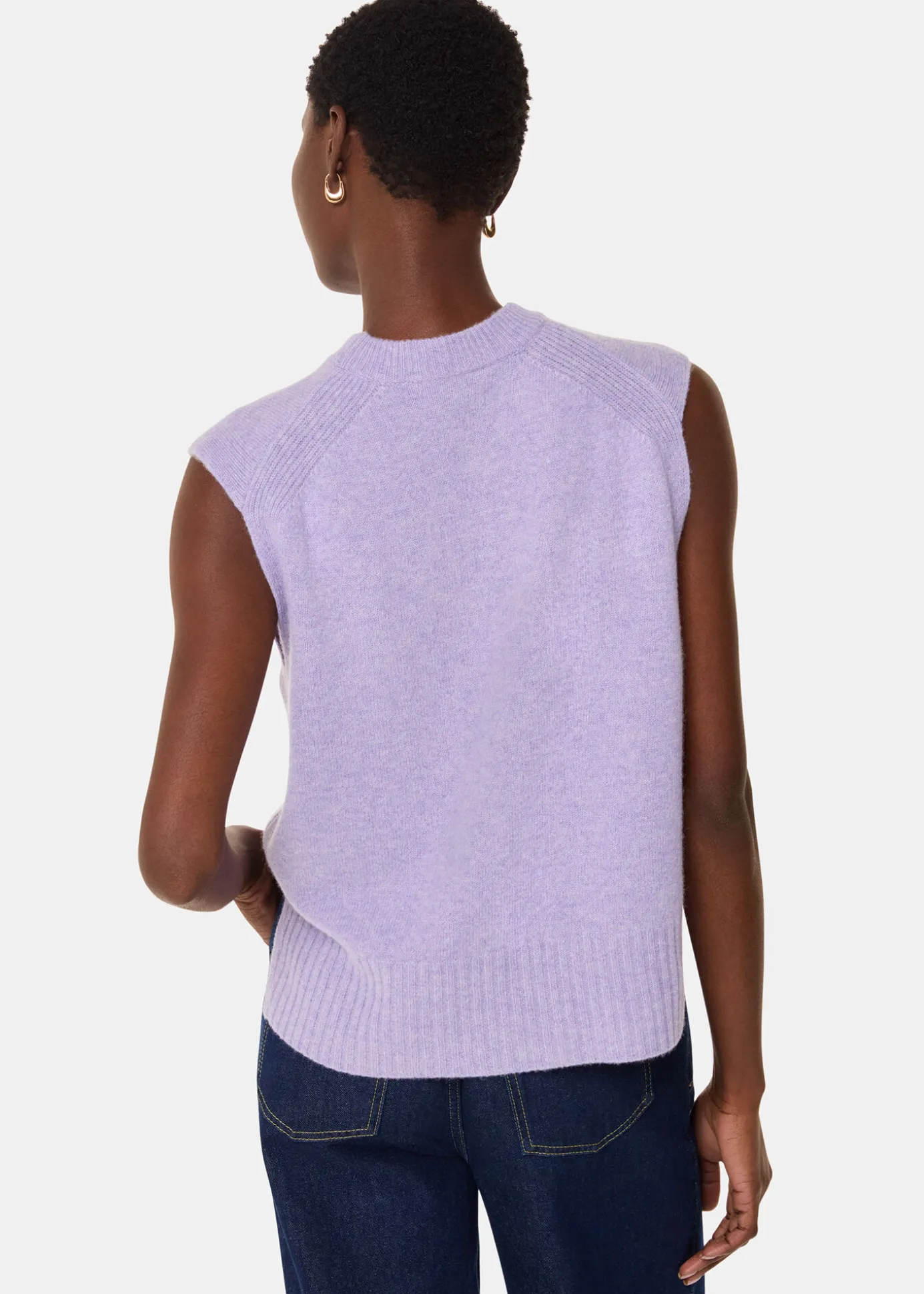 Lilac Wool Sleeveless Tank