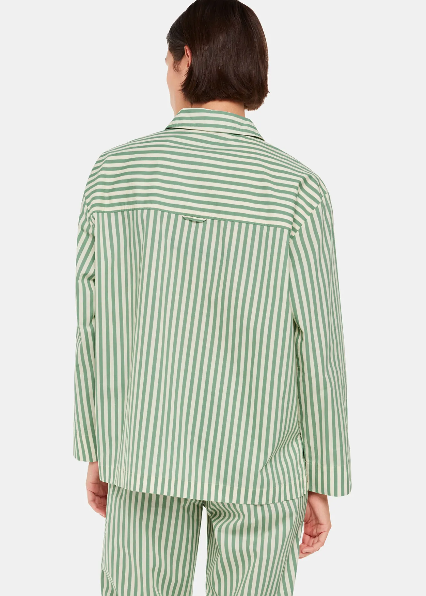 Multicolour Cotton Stripe Pyjama Shirt