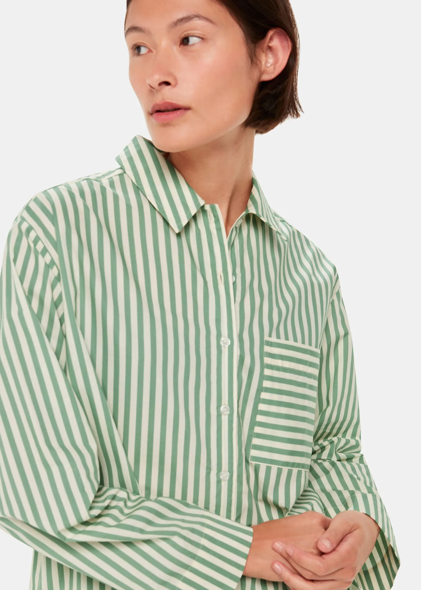 Multicolour Cotton Stripe Pyjama Shirt