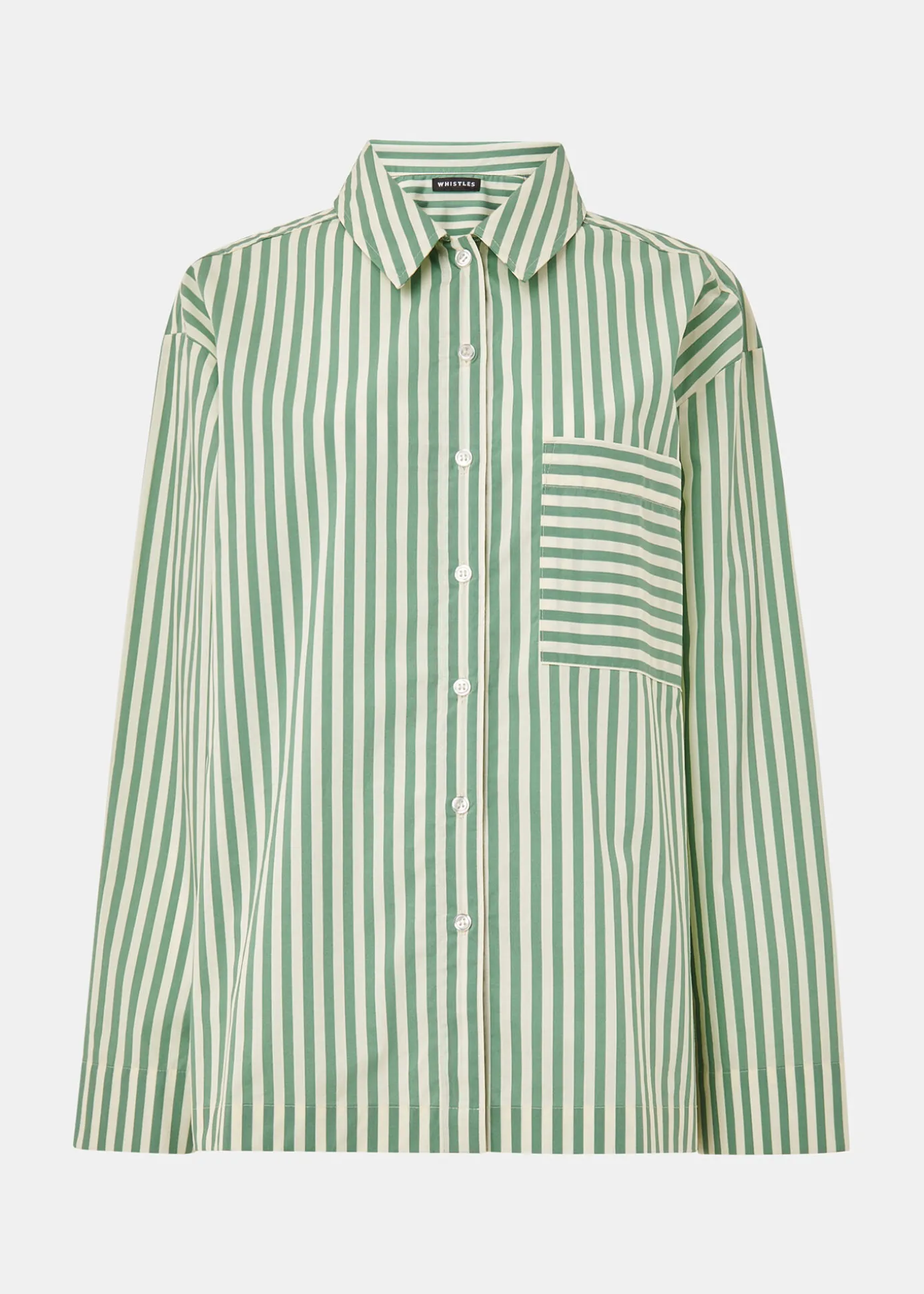 Multicolour Cotton Stripe Pyjama Shirt