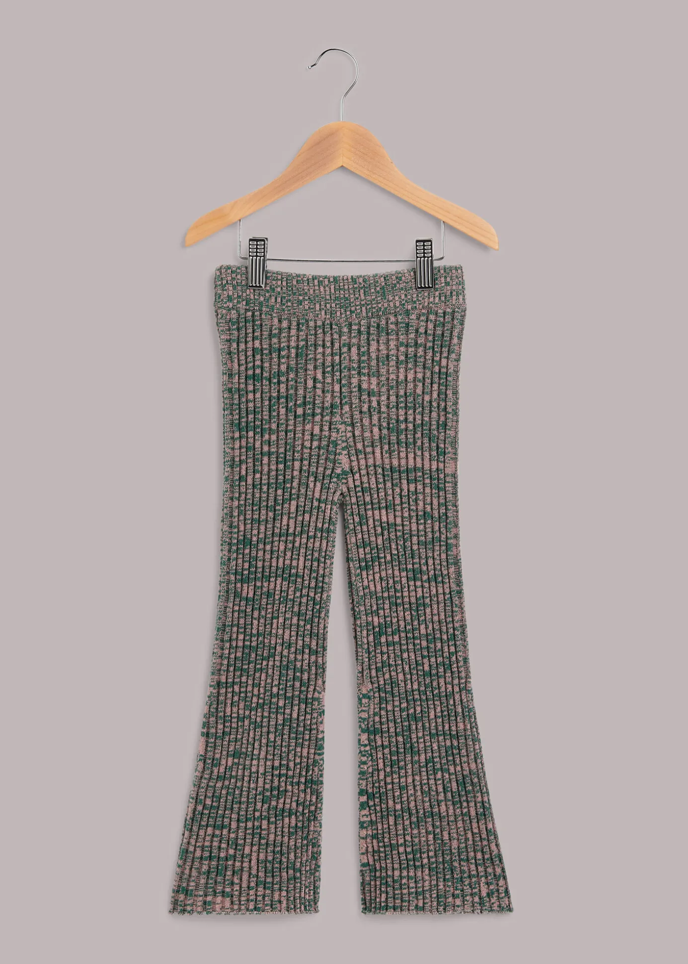 Multicolour Rib Knit Marl Flare