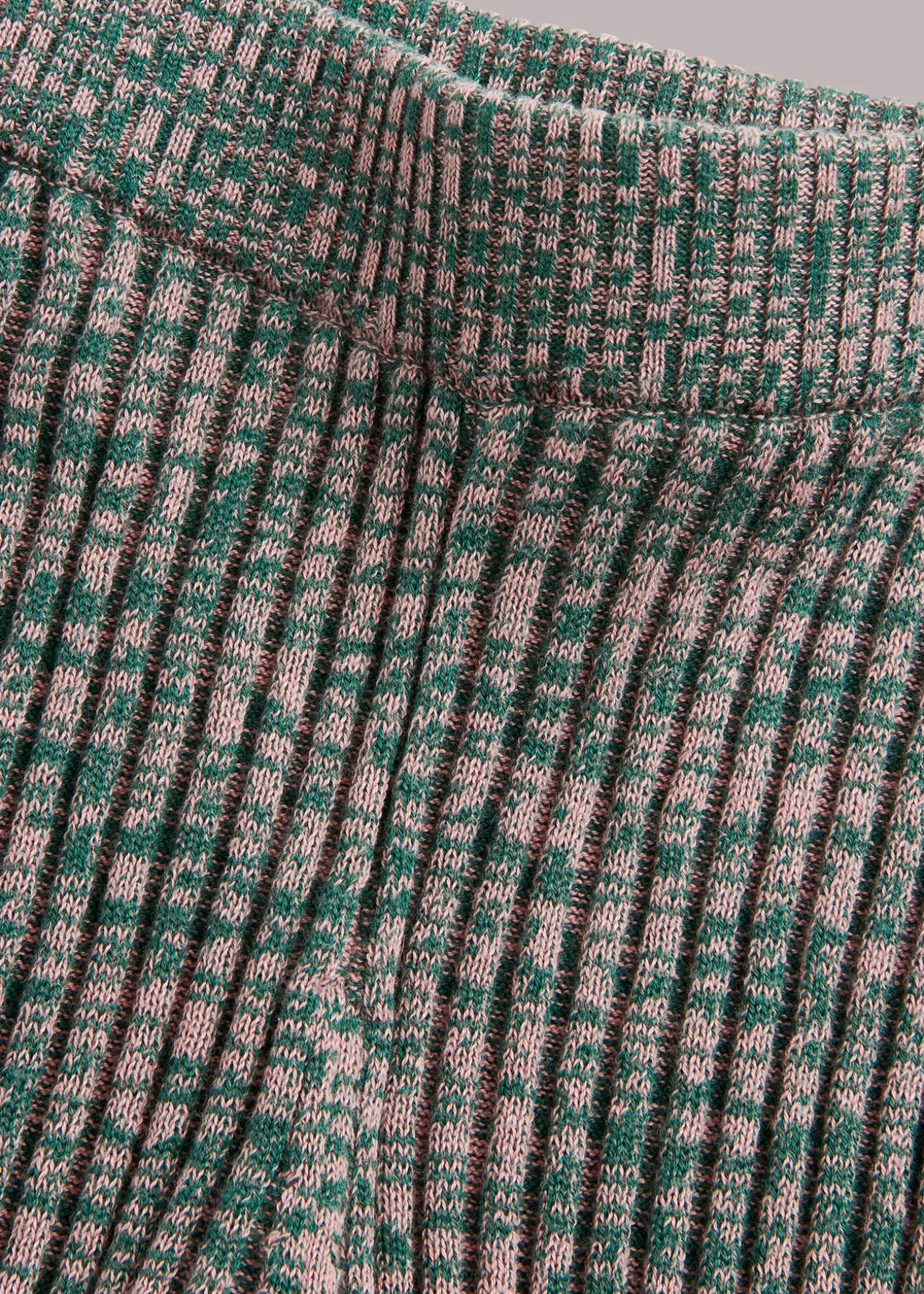 Multicolour Rib Knit Marl Flare