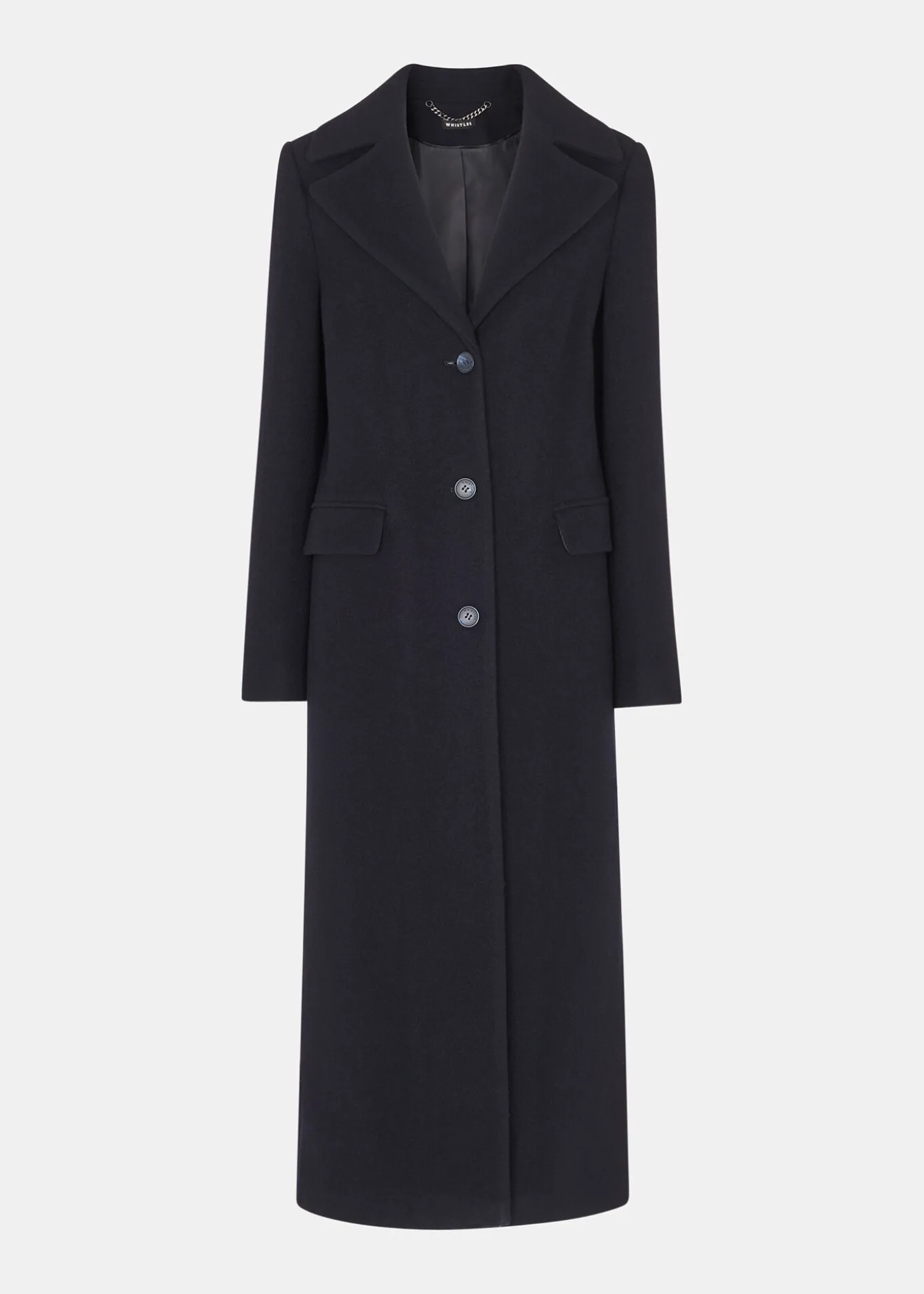 Navy Amalia Longline Coat