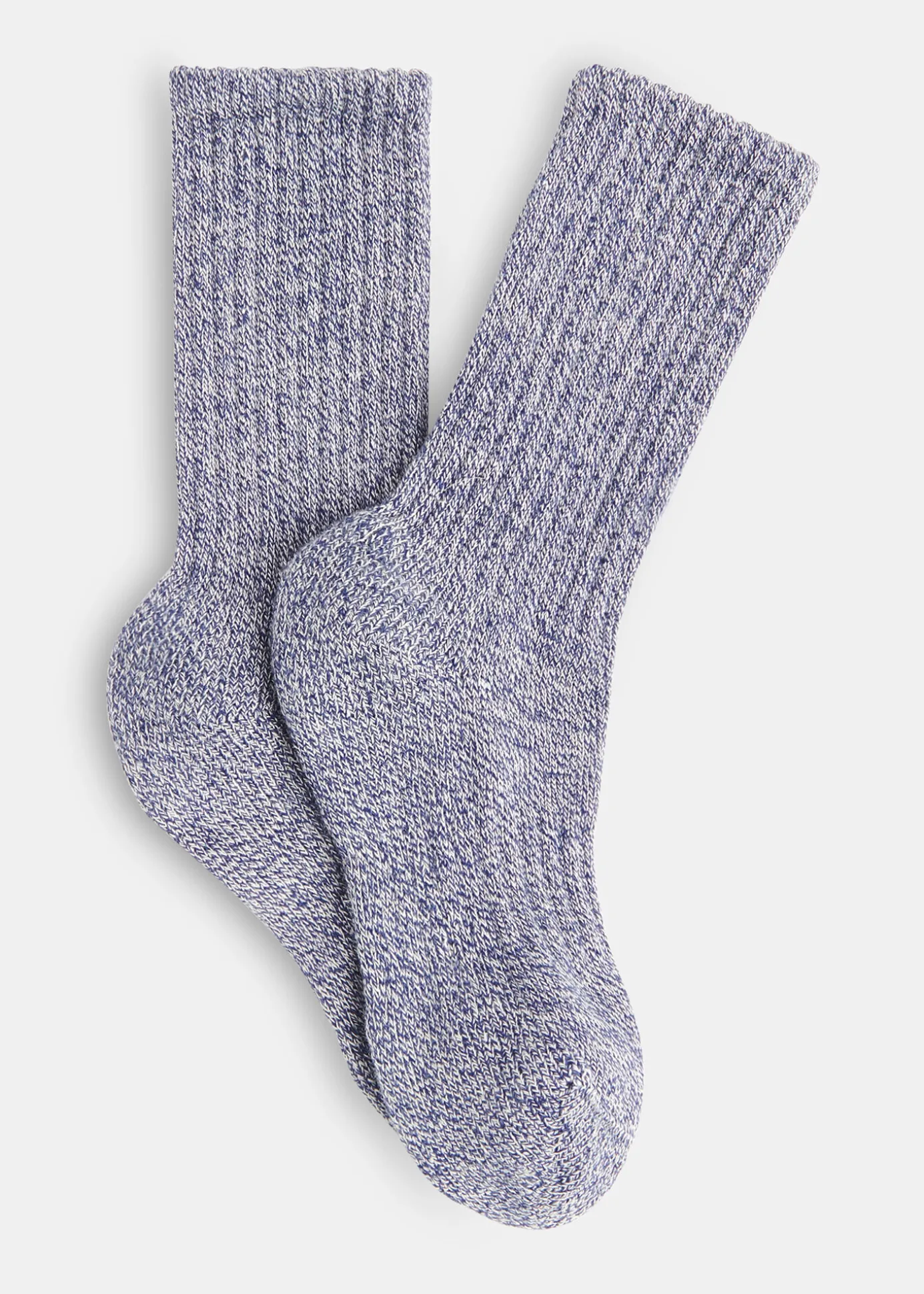 Navy Chunky Marl Socks