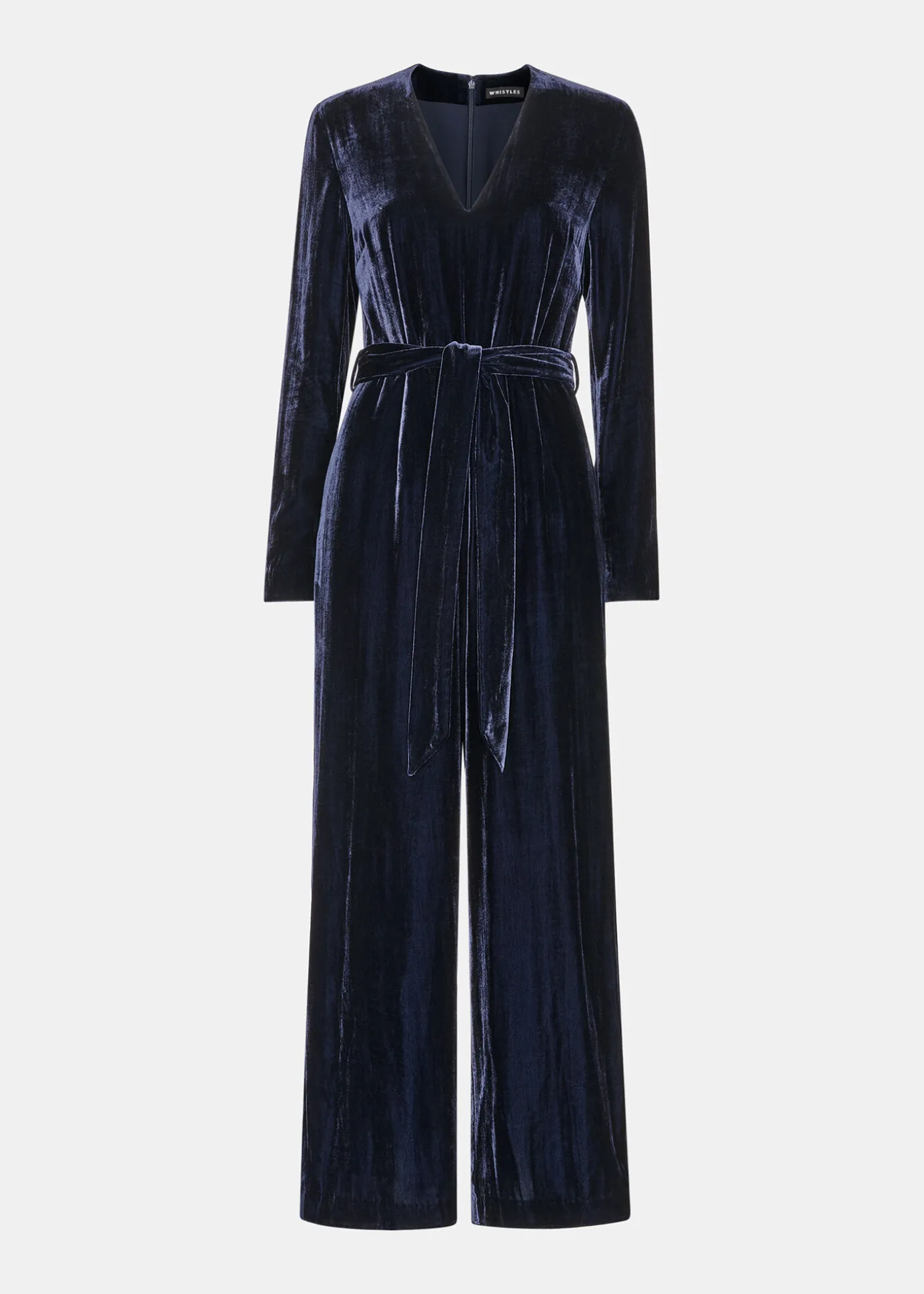 Navy Elora Velvet Jumpsuit