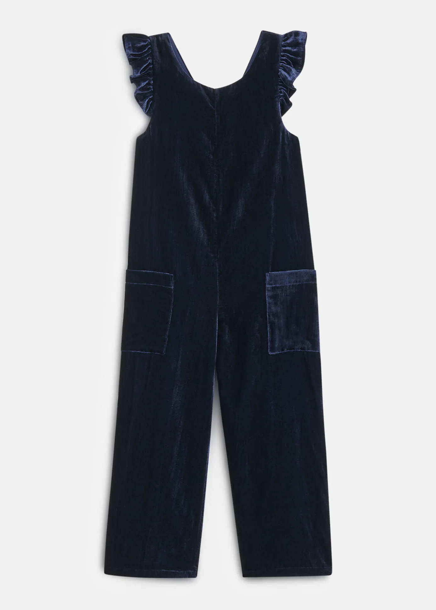 Navy Evelyn Velvet Jumpsuit