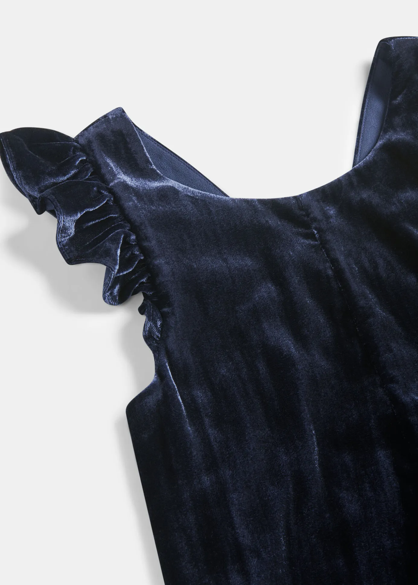 Navy Evelyn Velvet Jumpsuit