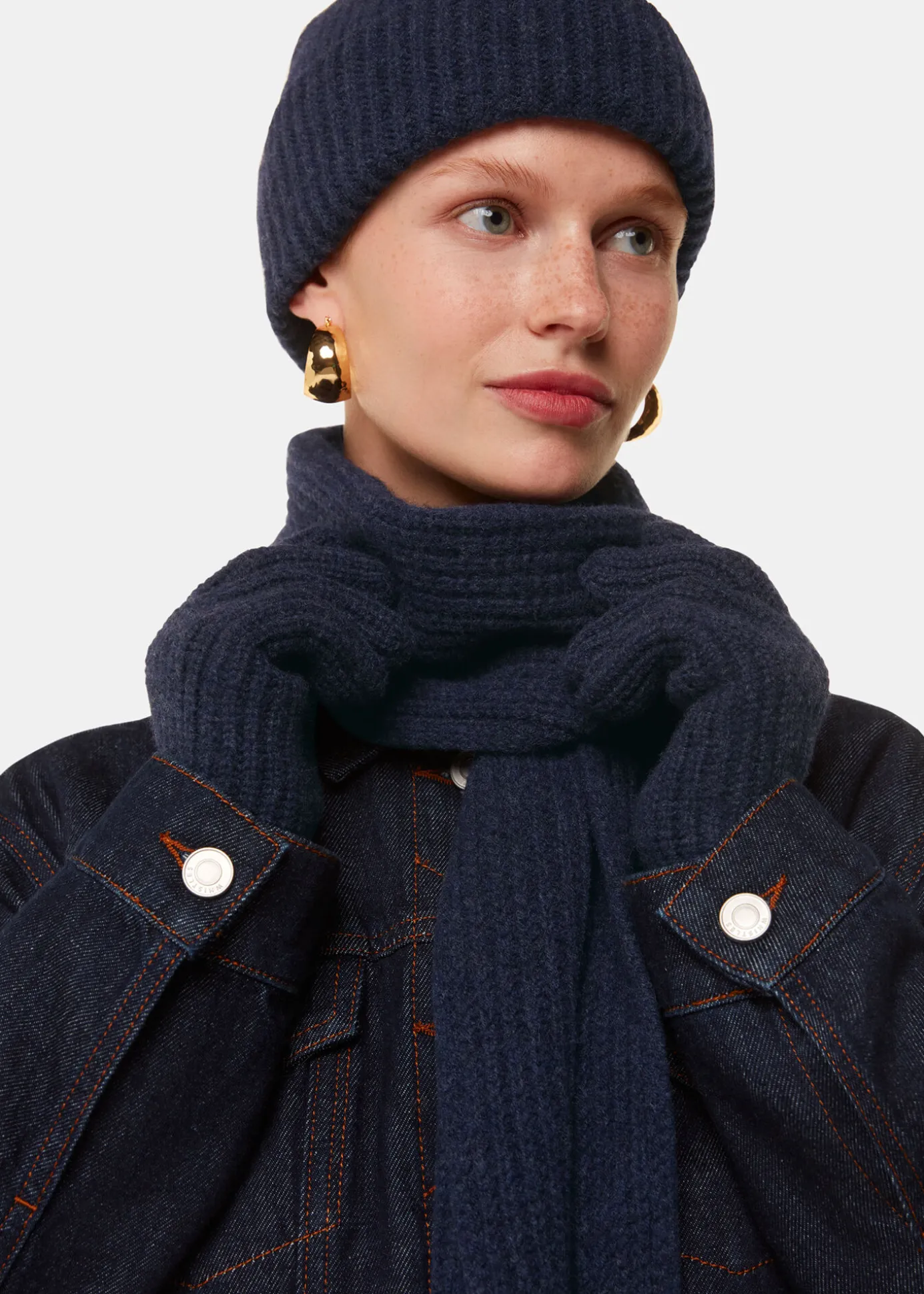 Navy Lambswool Hat
