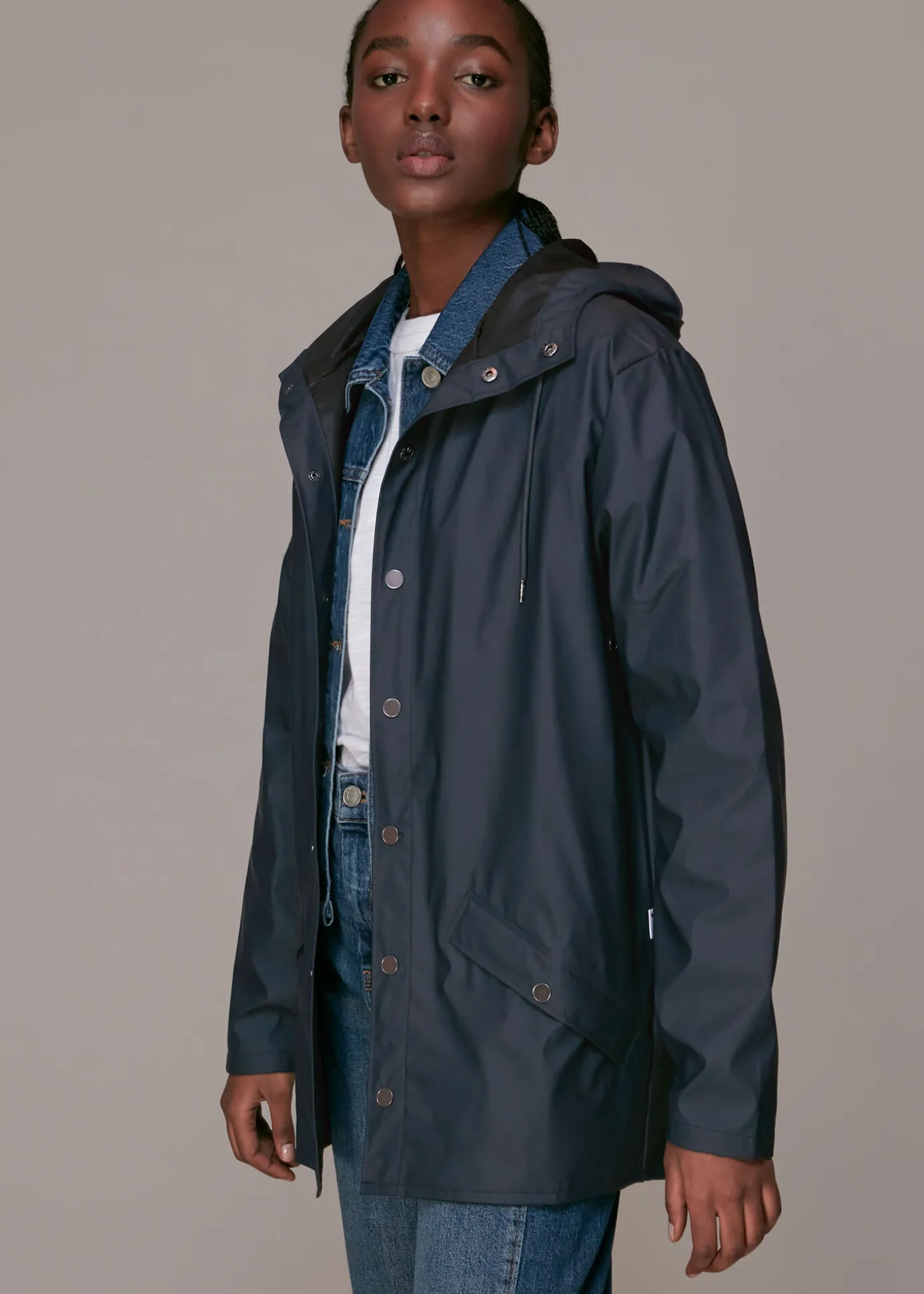 Navy Rains Jacket