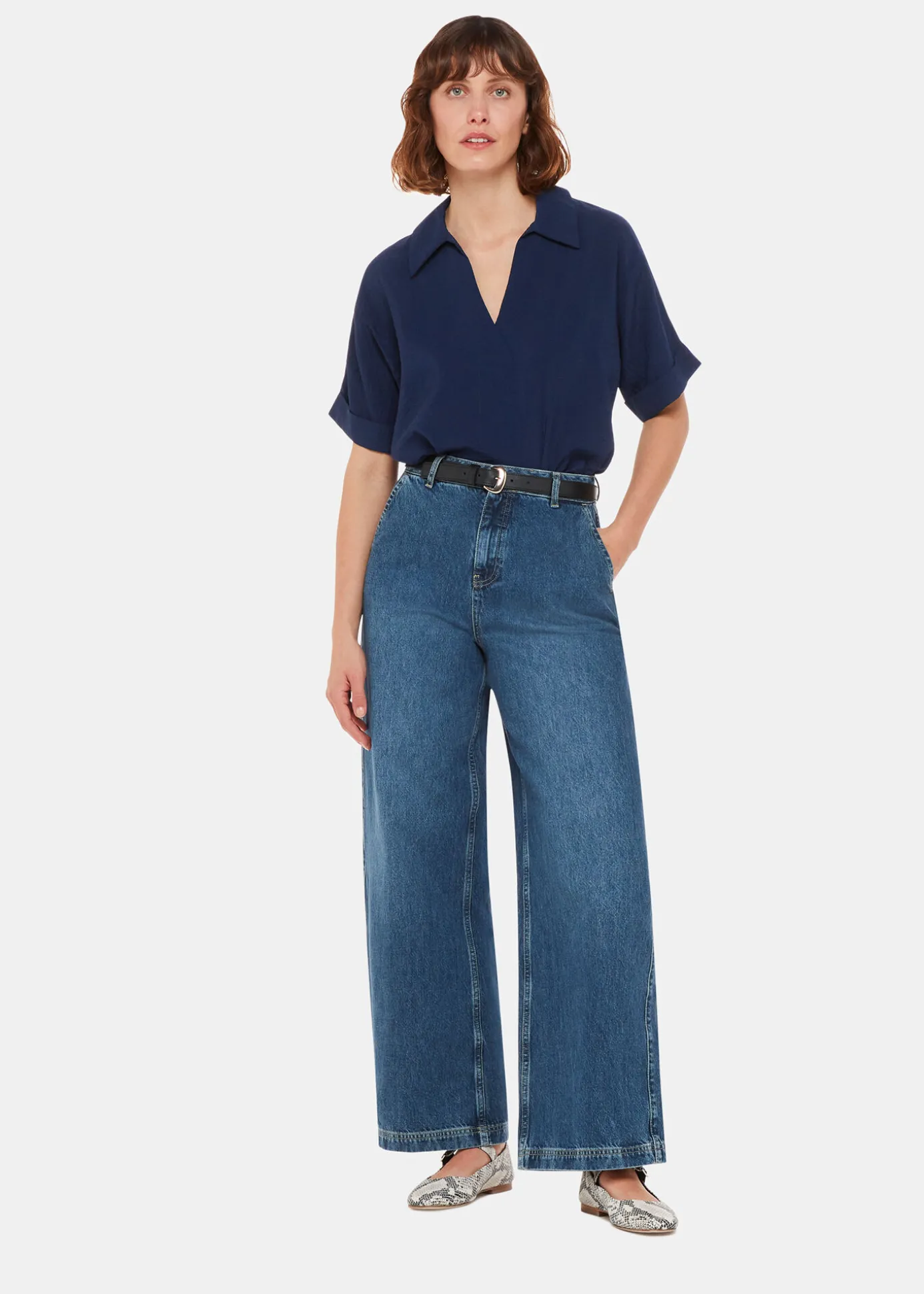 Navy Sasha Relaxed Shirt