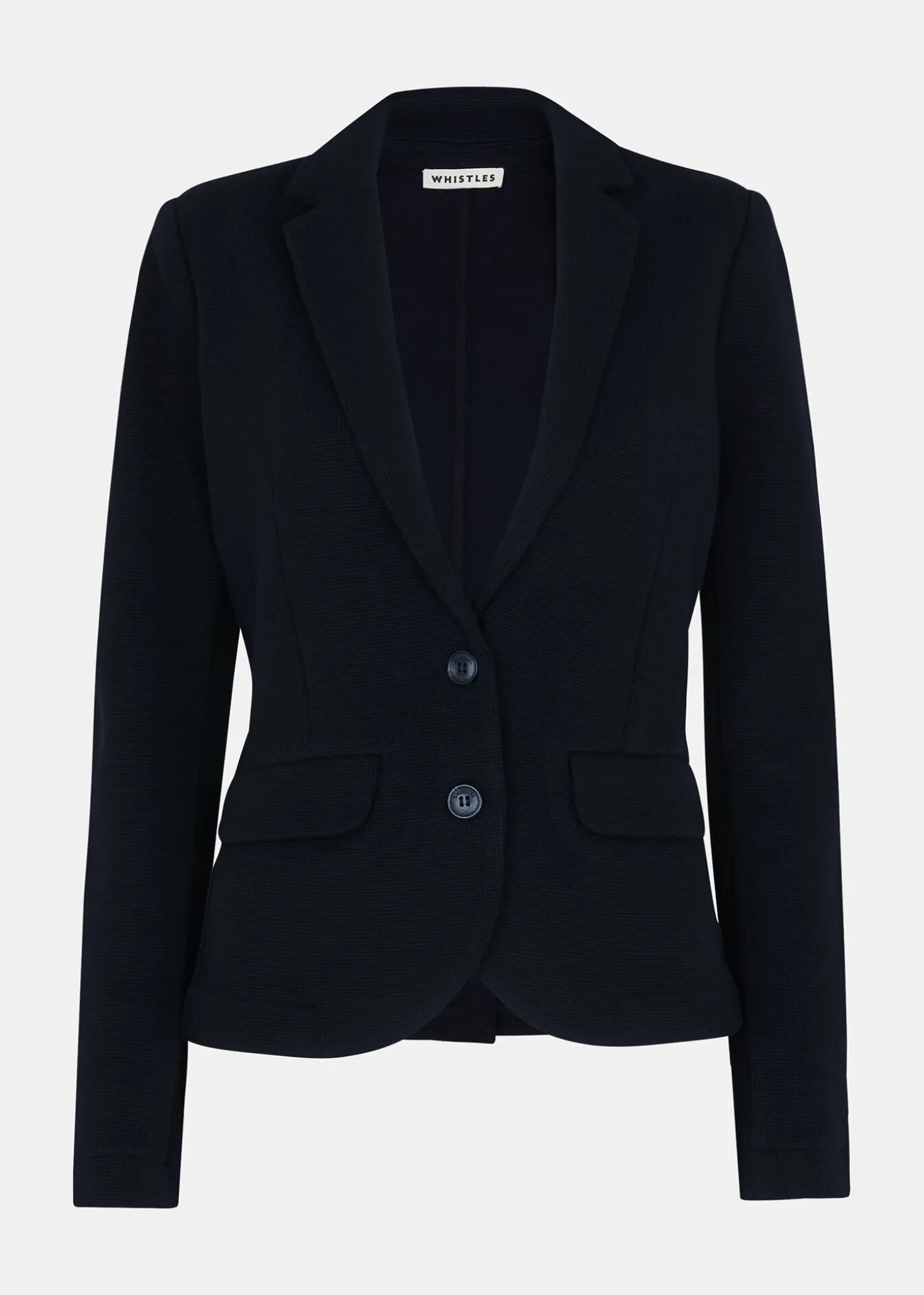 Navy Slim Jersey Jacket