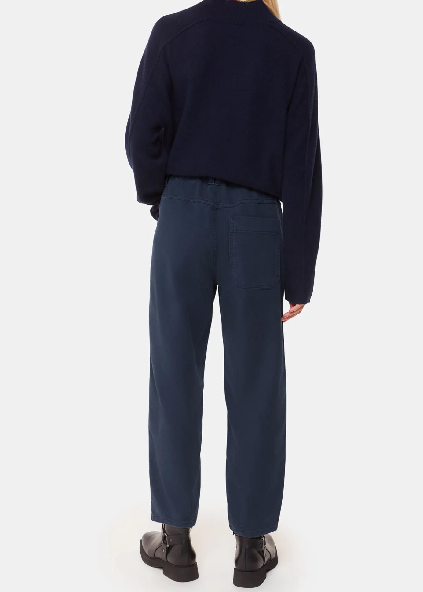 Navy Tessa Casual Trouser