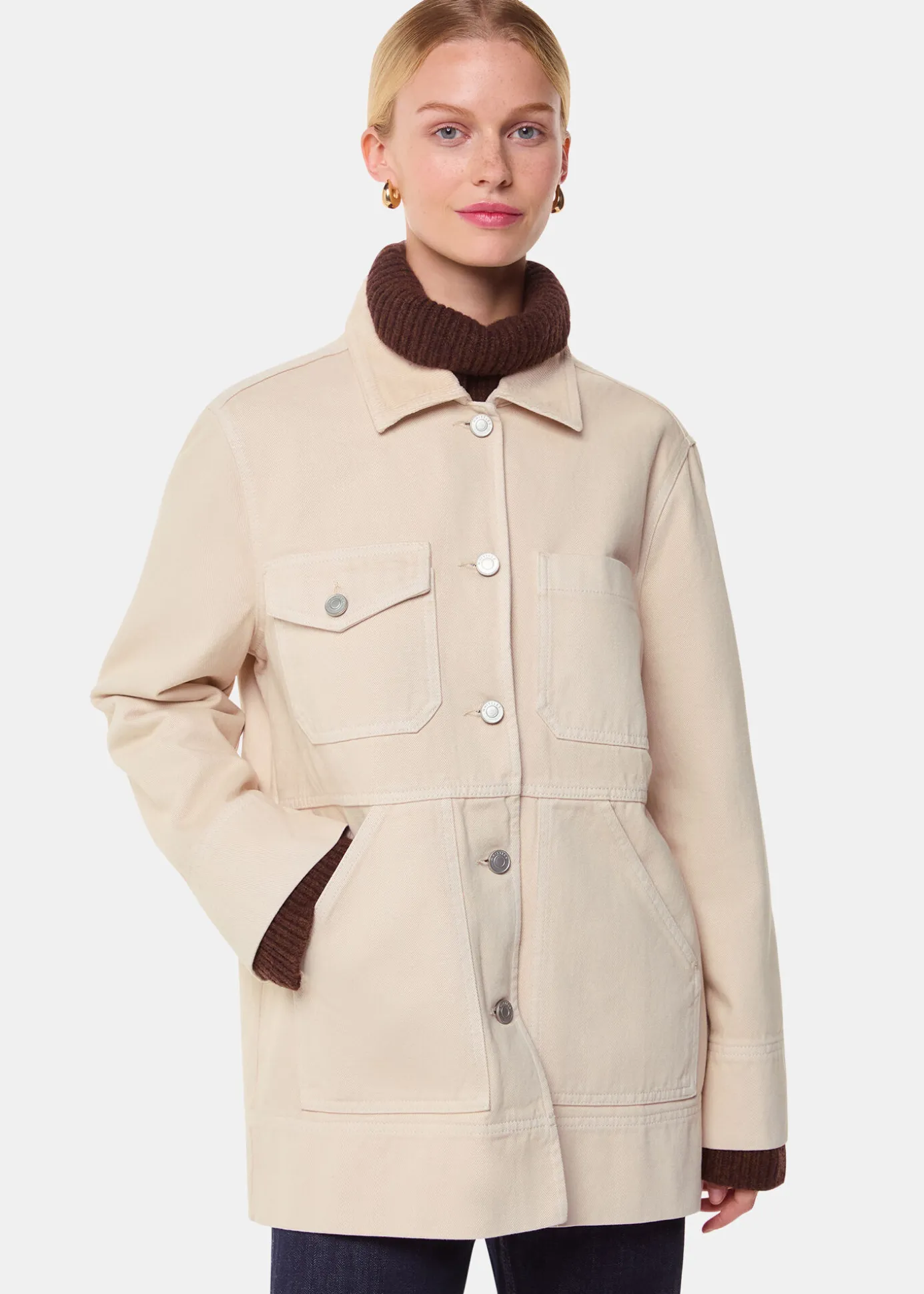 Neutral Jo Utility Jacket