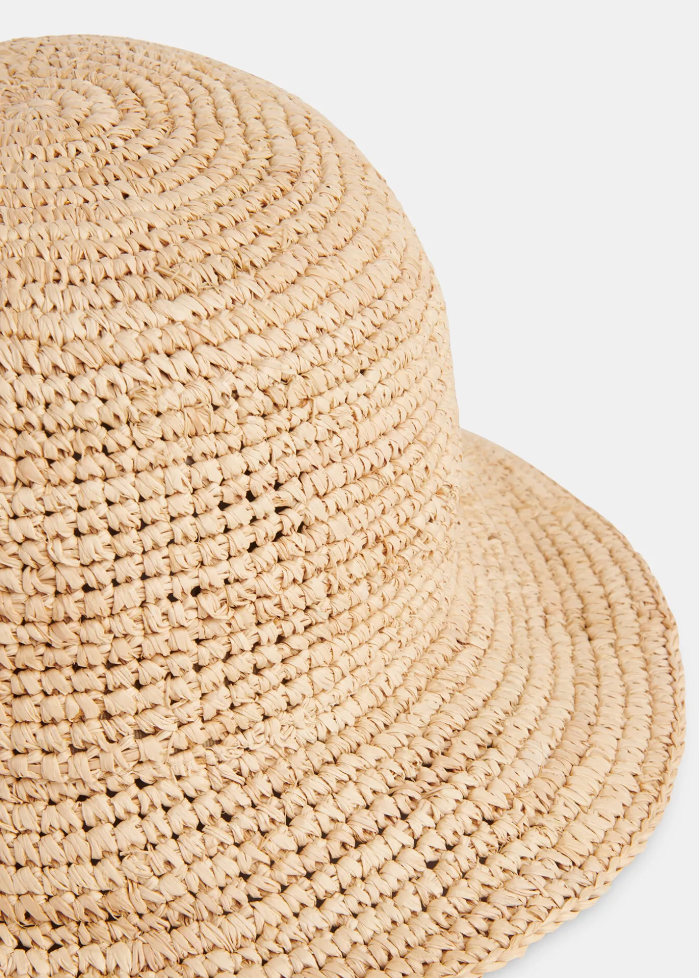 Neutral Straw Bucket Hat