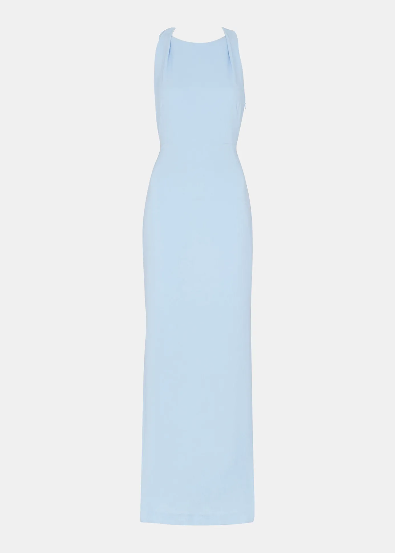 Pale Blue Tie Back Maxi Dress