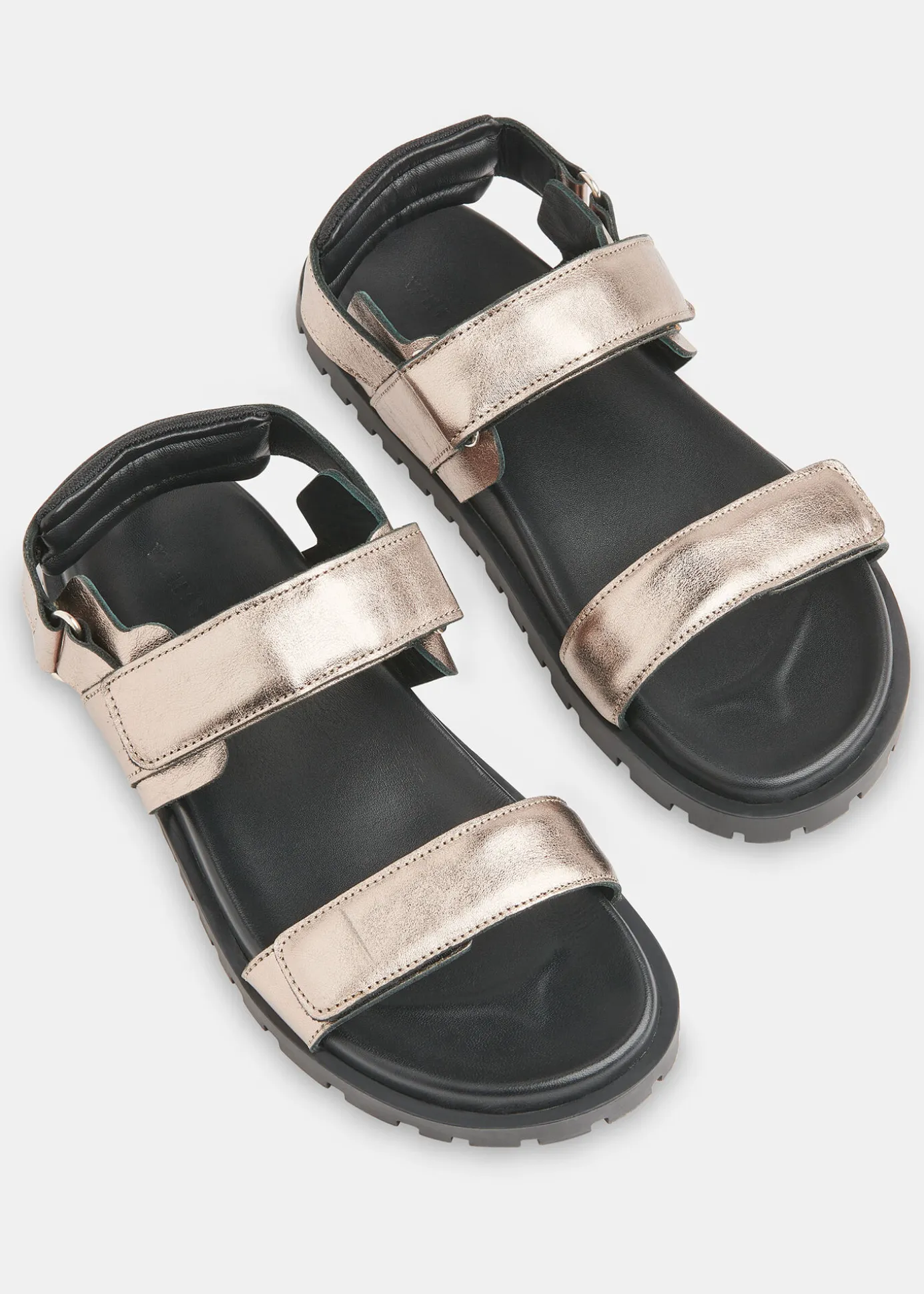 Pewter Ria Sporty Velcro Sandal