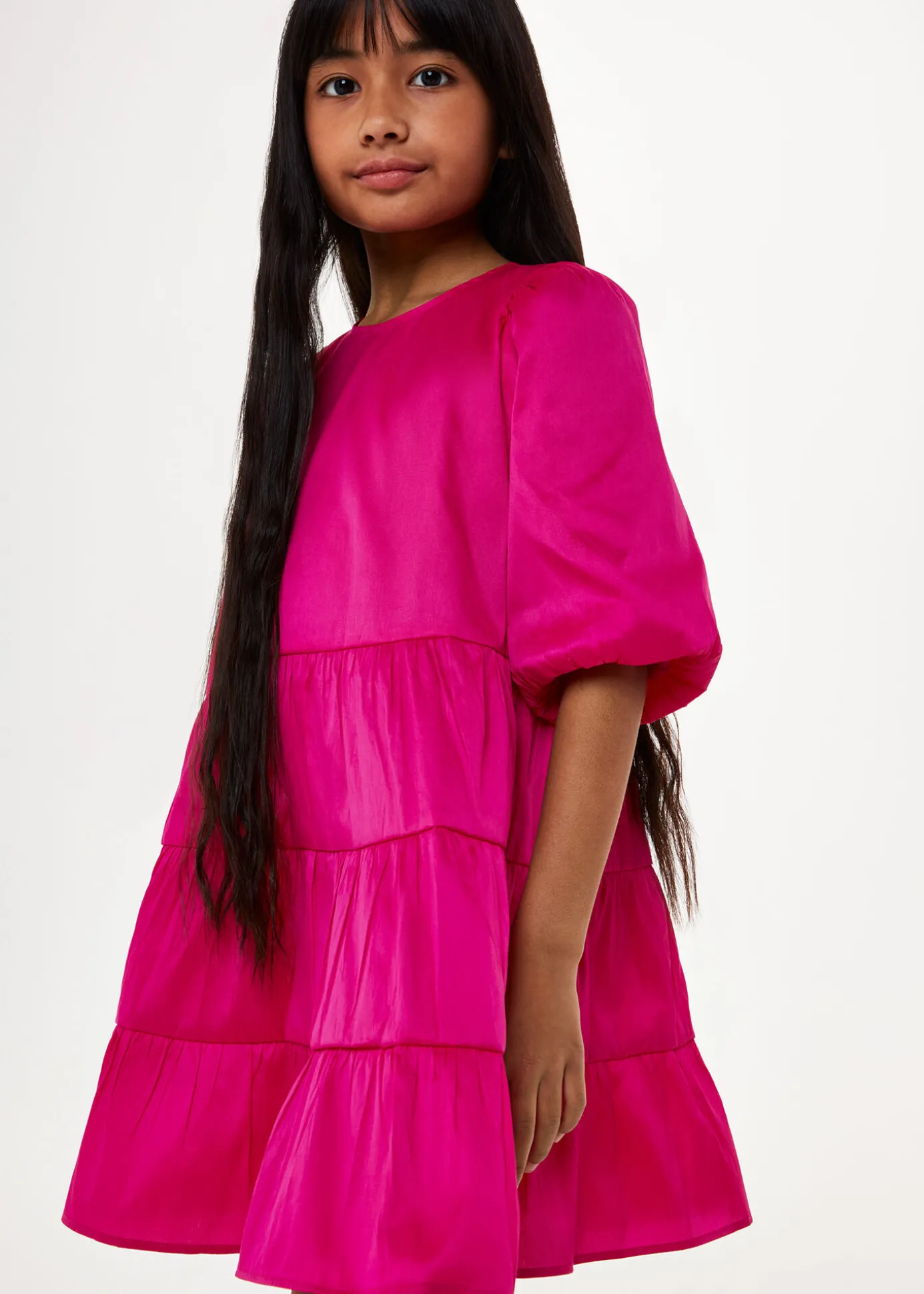 Pink Bella Tiered Dress