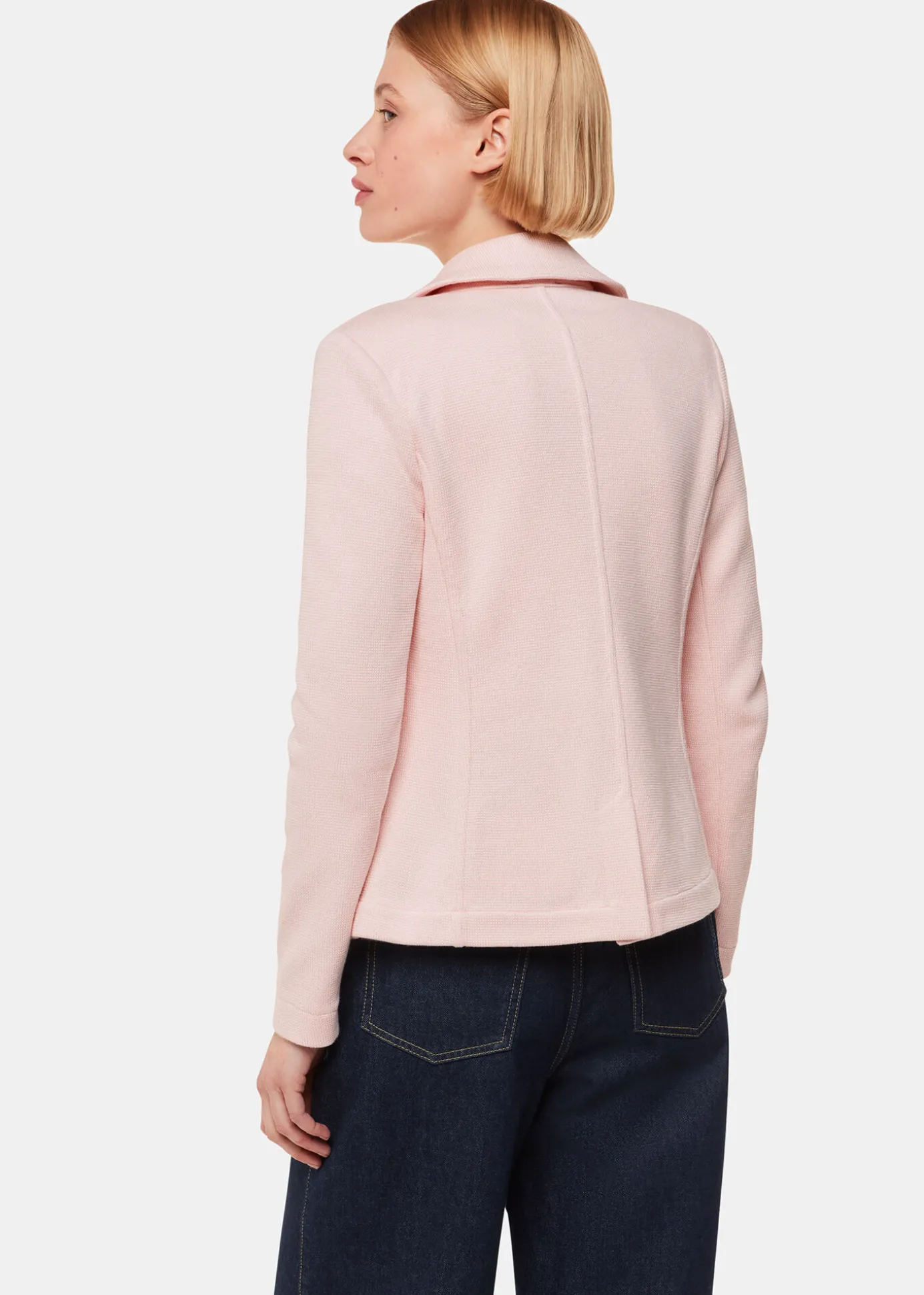 Pink Slim Jersey Jacket