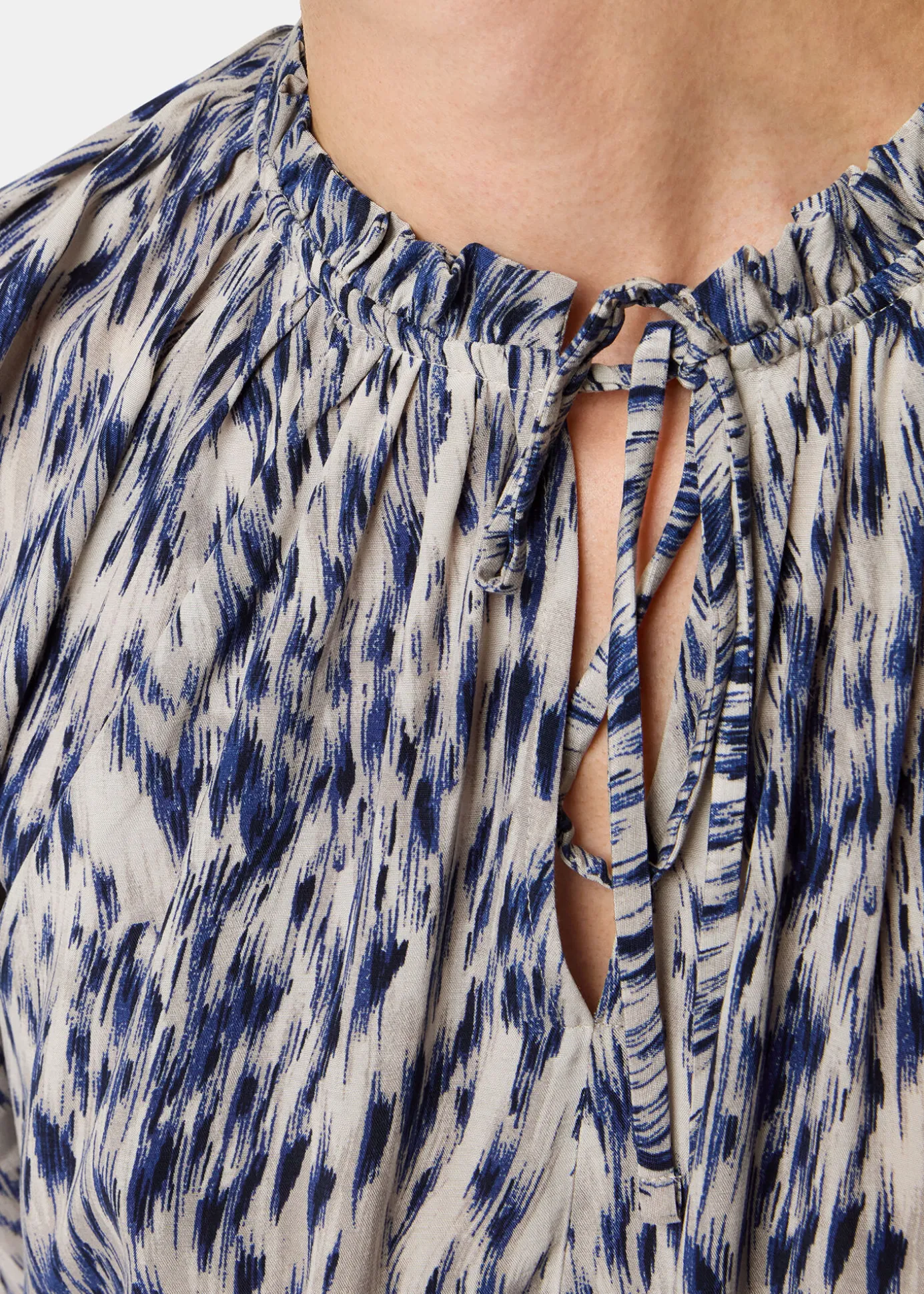 Purple Paige Ripple Leopard Blouse