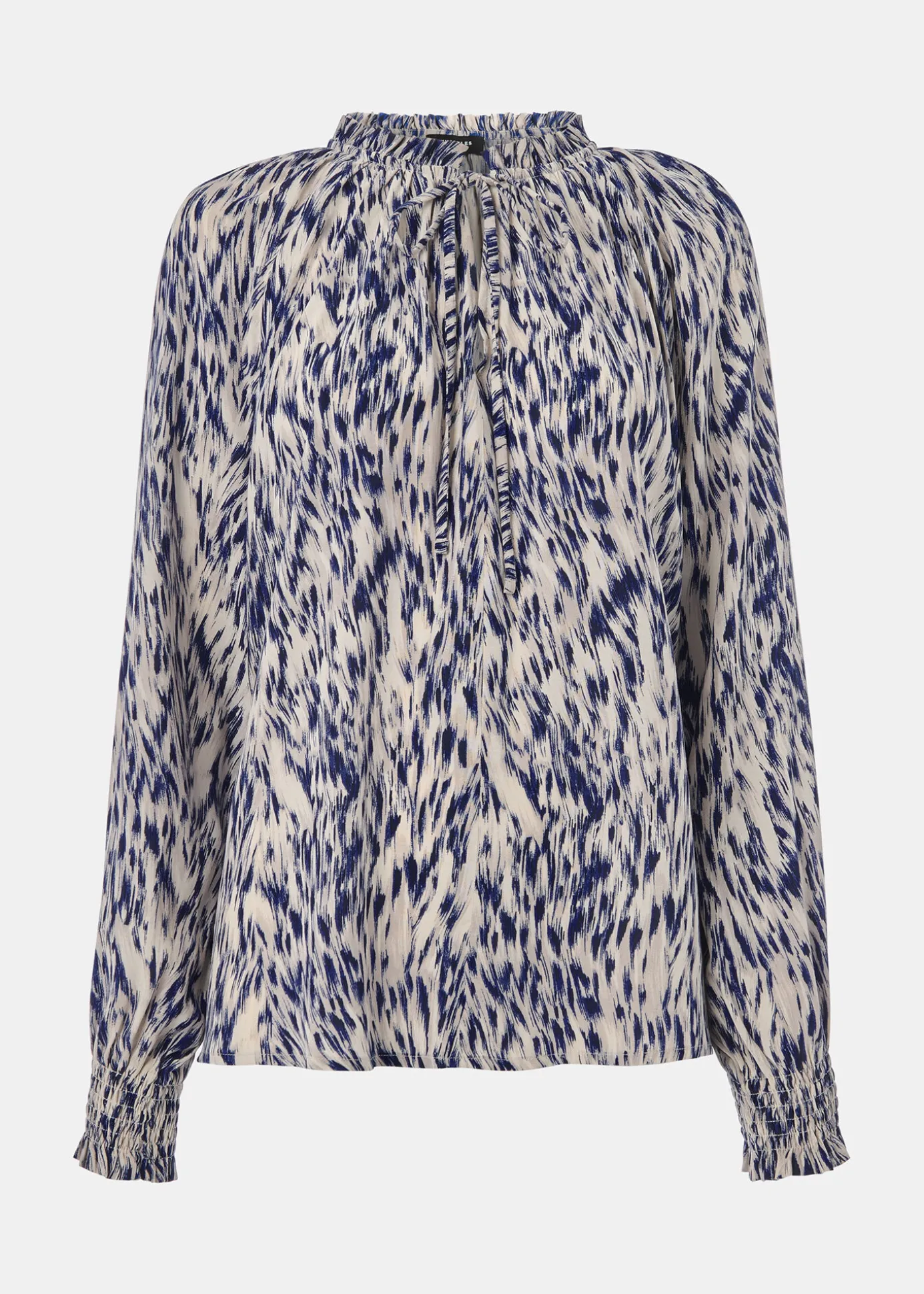 Purple Paige Ripple Leopard Blouse