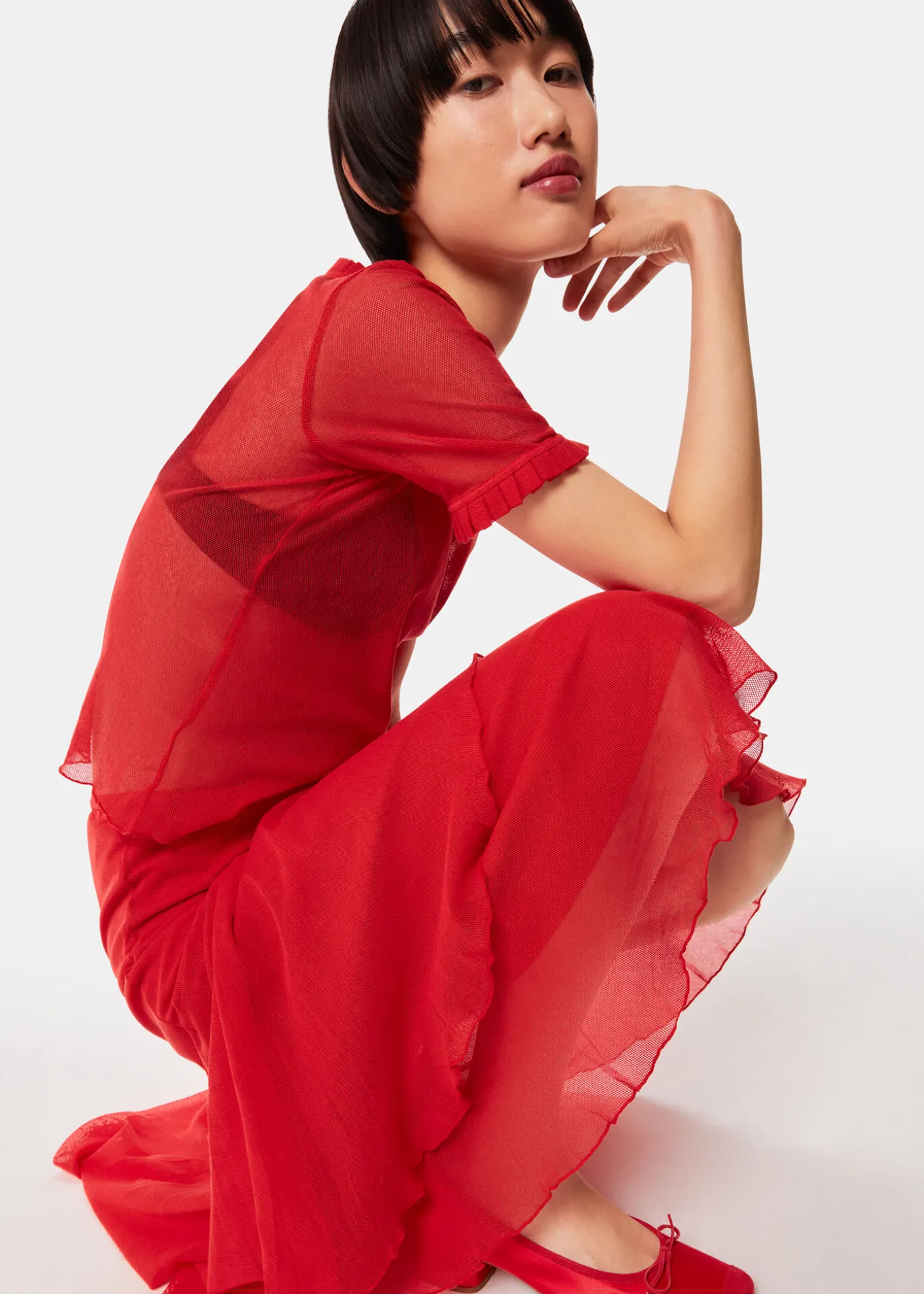 Red Hai Cecilia Skirt