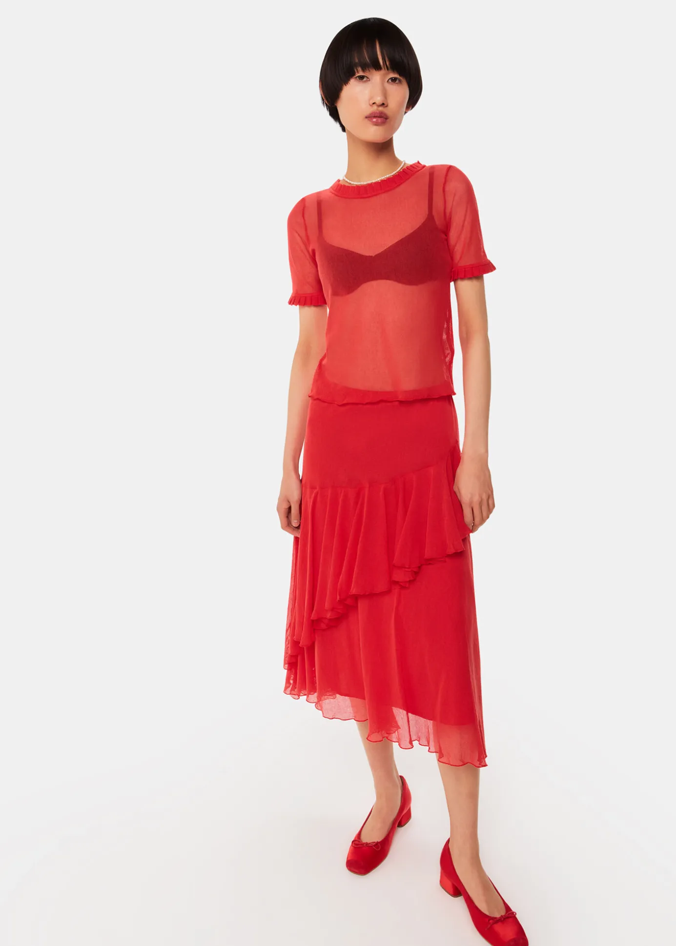 Red Hai Cecilia Skirt
