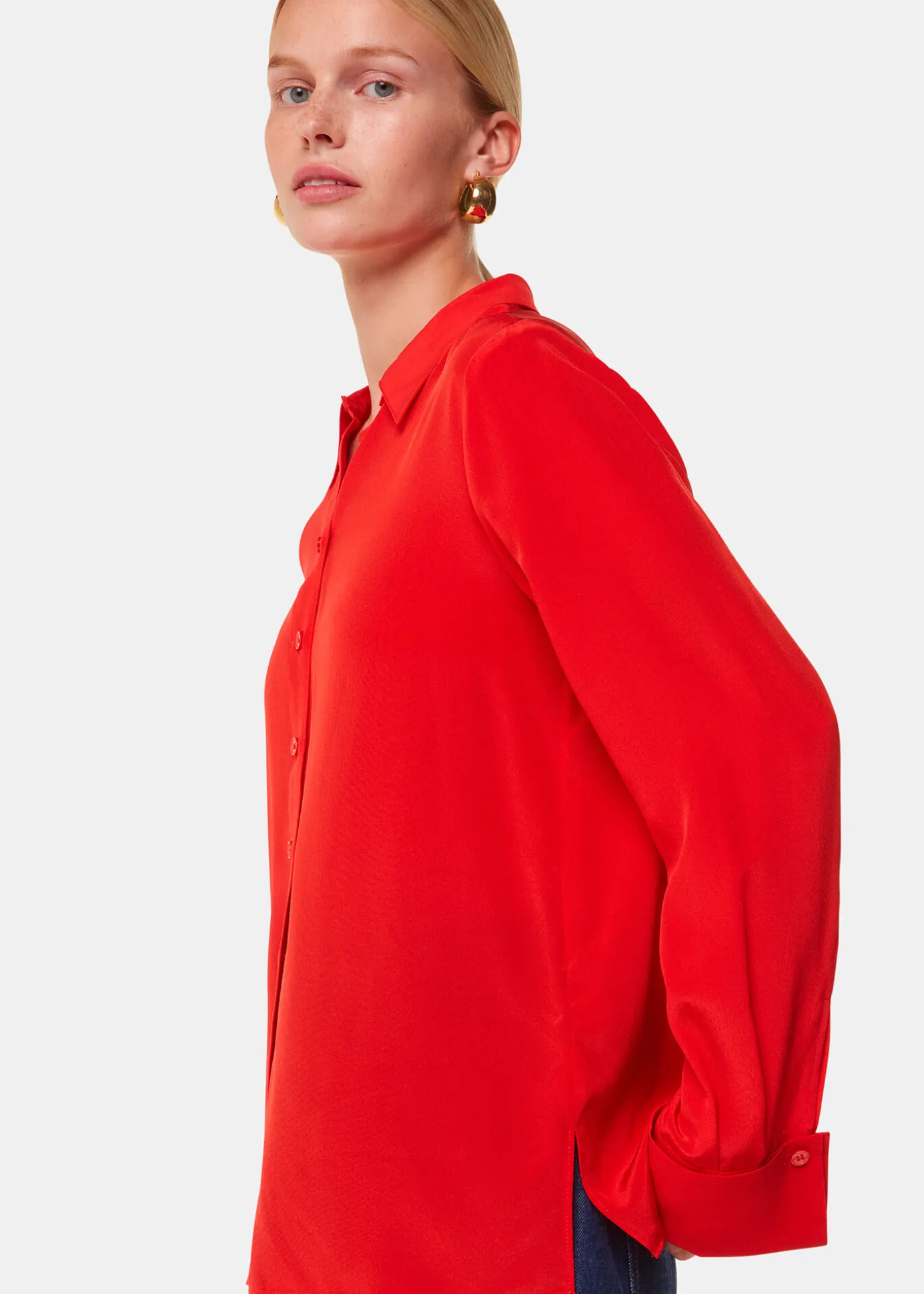 Red Ultimate Silk Shirt
