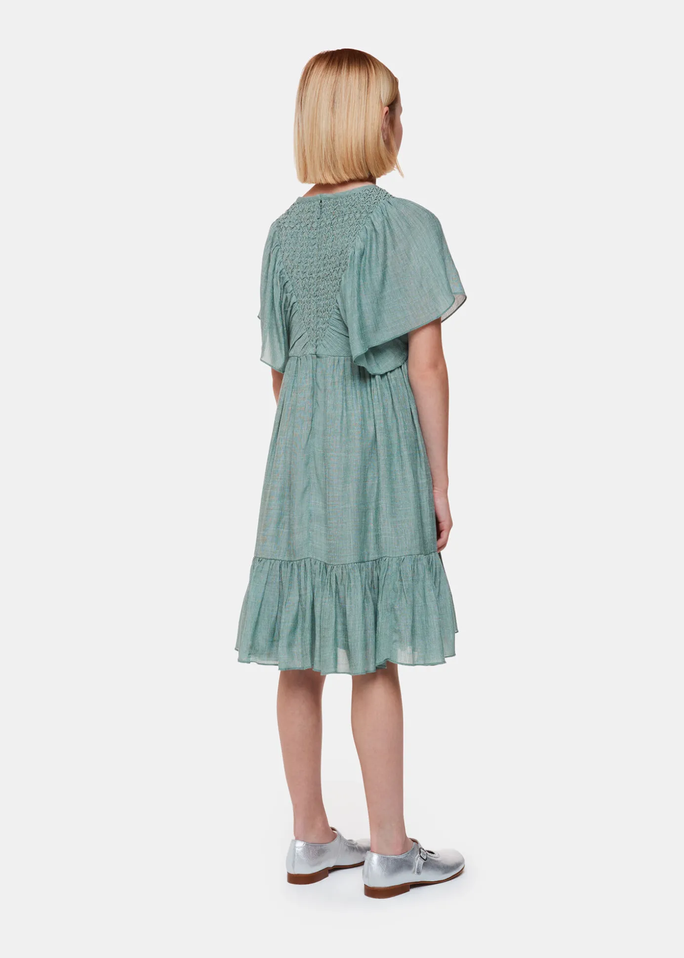 Sage Green Willa Smocked Dress