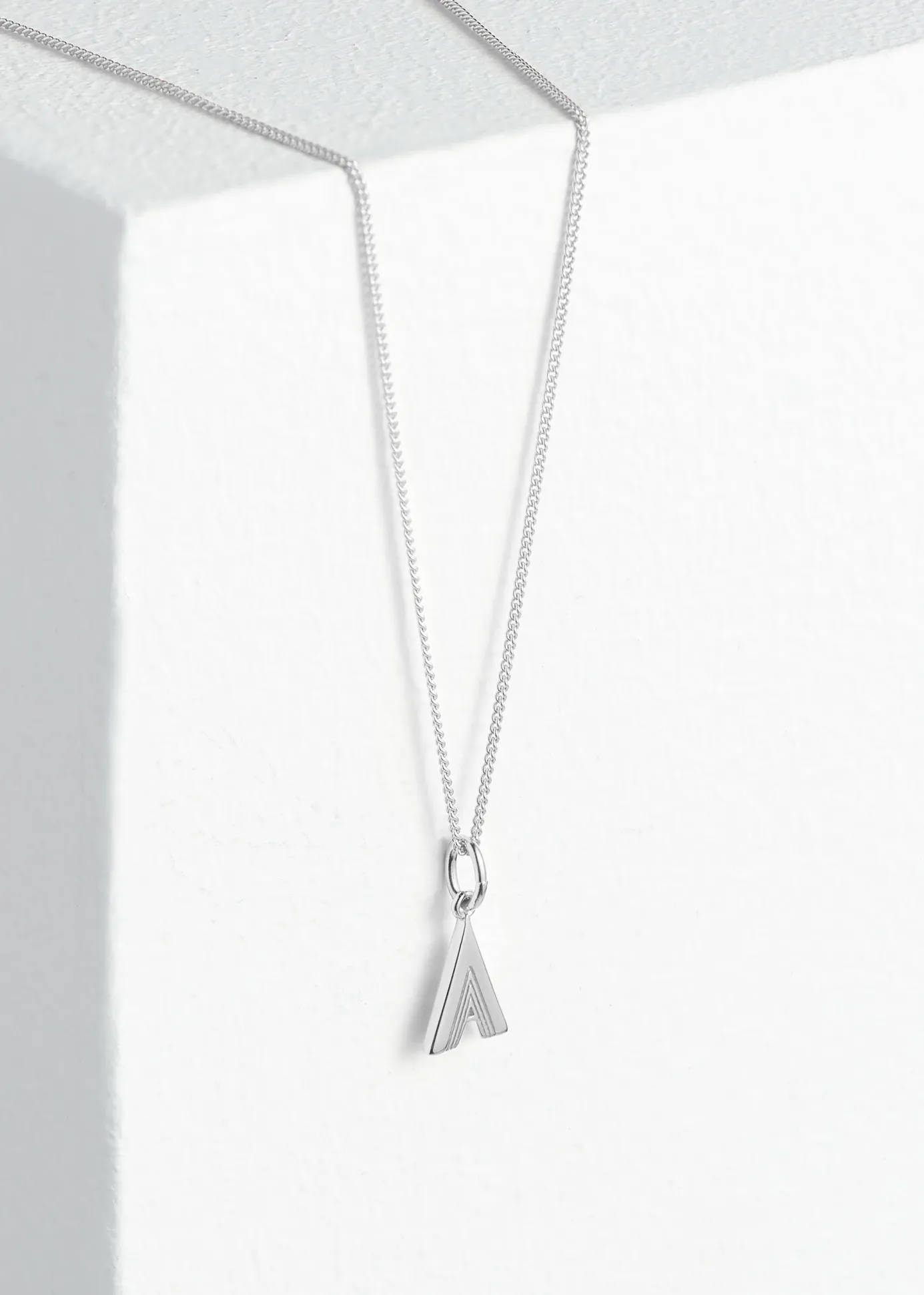 Silver Rachel Jackson Letter Necklace