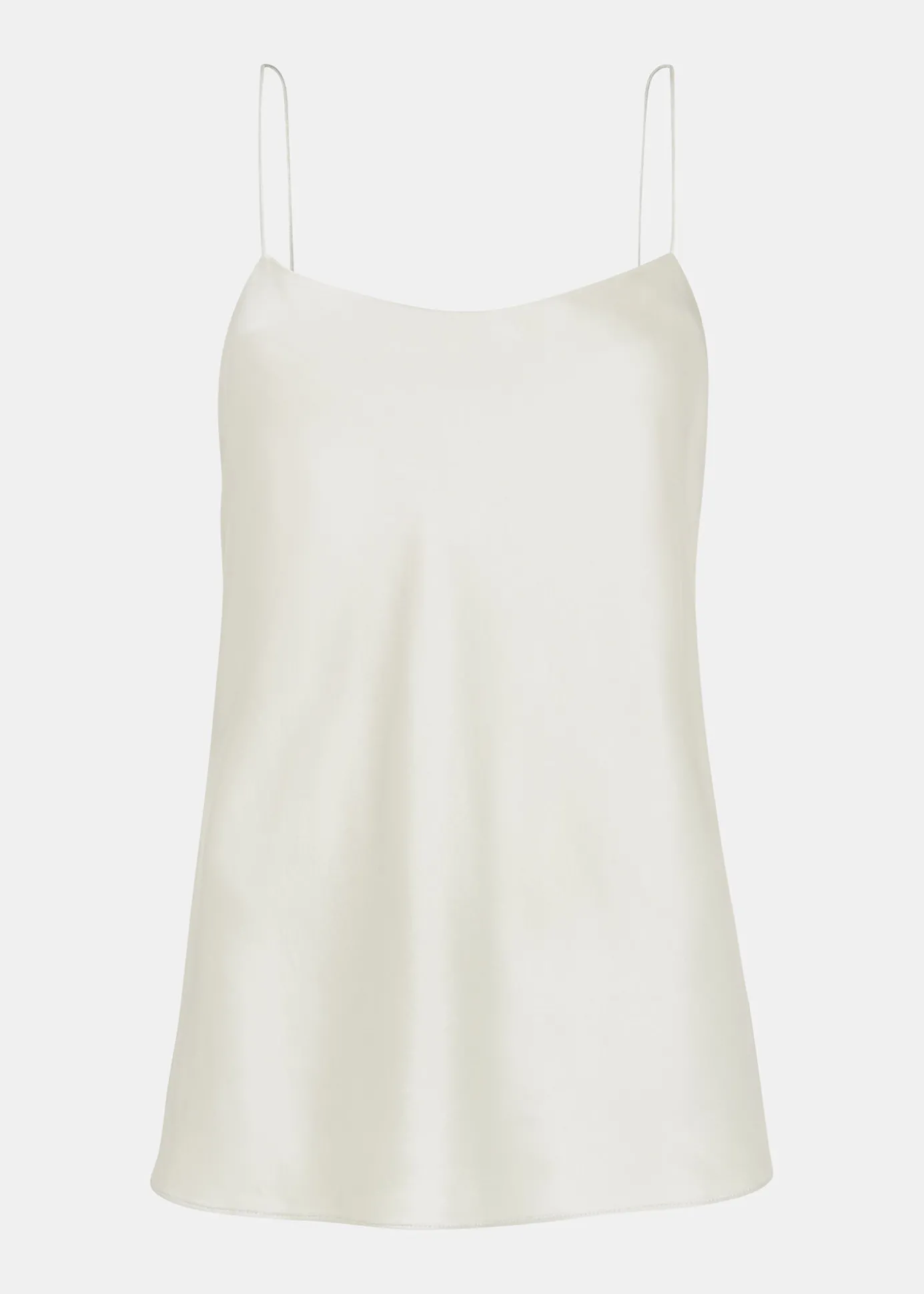 Silver Silk Cami Top