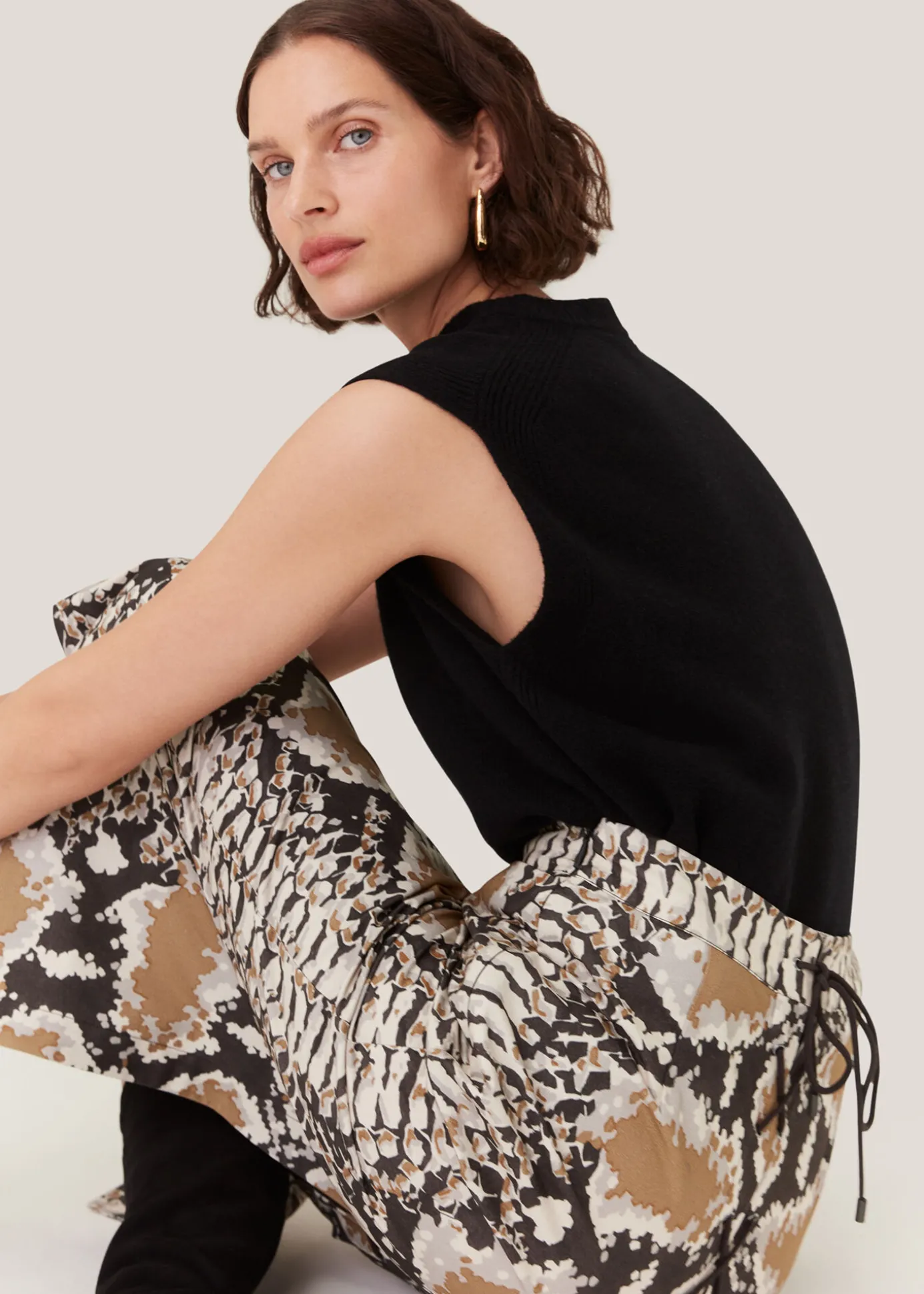 Snake Print Snake Print Midi Skirt