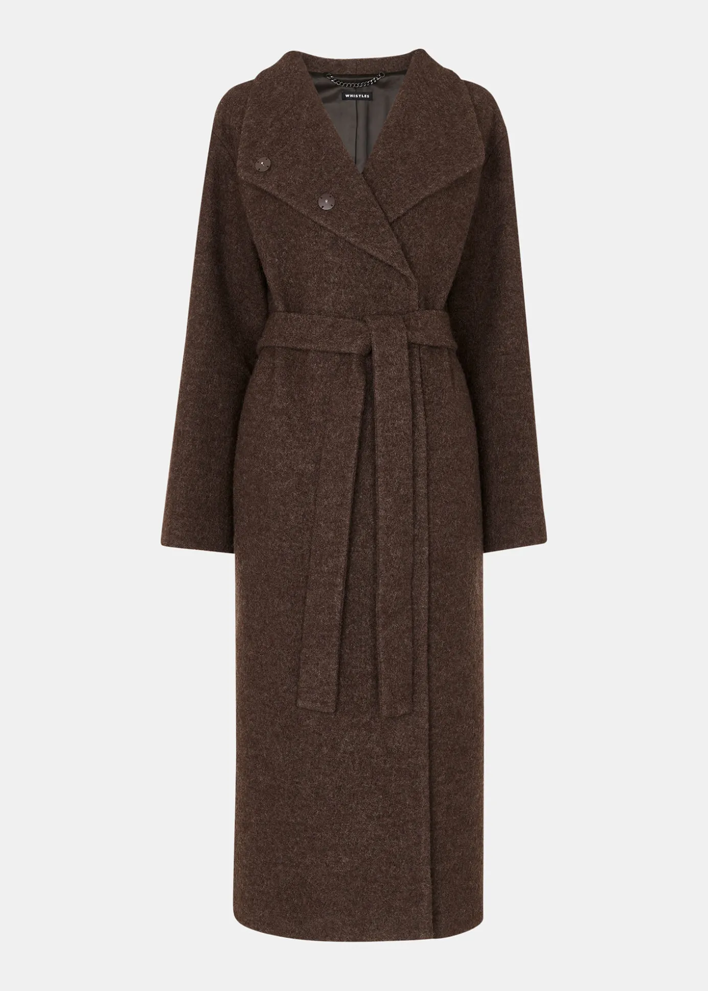 Taupe Morgan Funnel Neck Coat