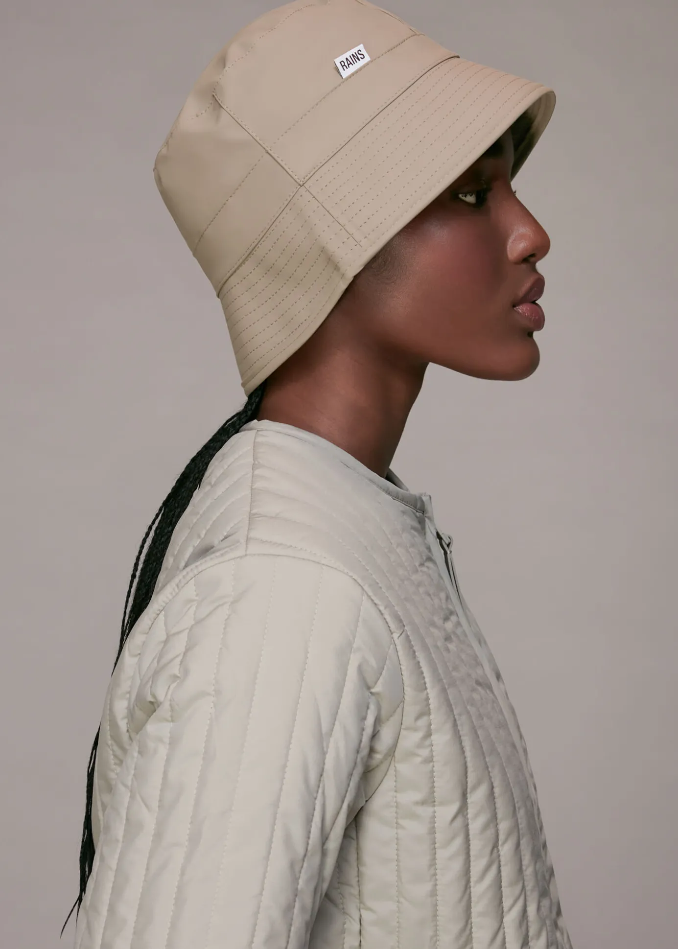 Taupe Rains Bucket Hat