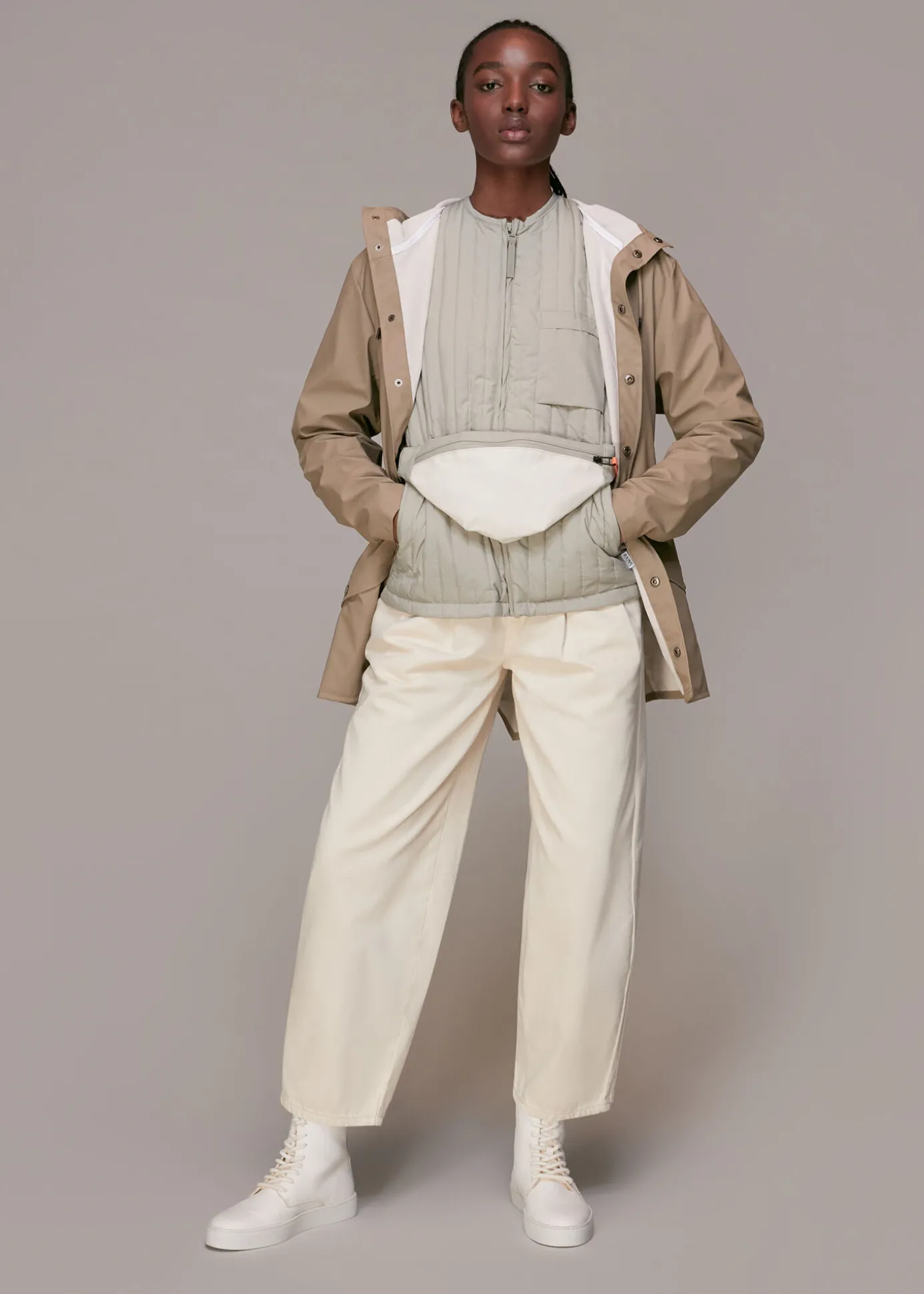 Taupe Rains Jacket
