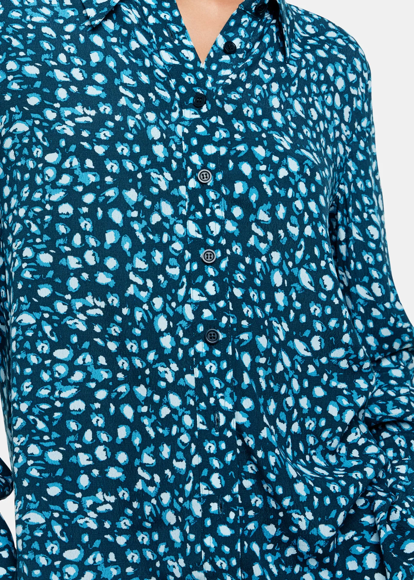 Teal Pastel Leopard Print Shirt
