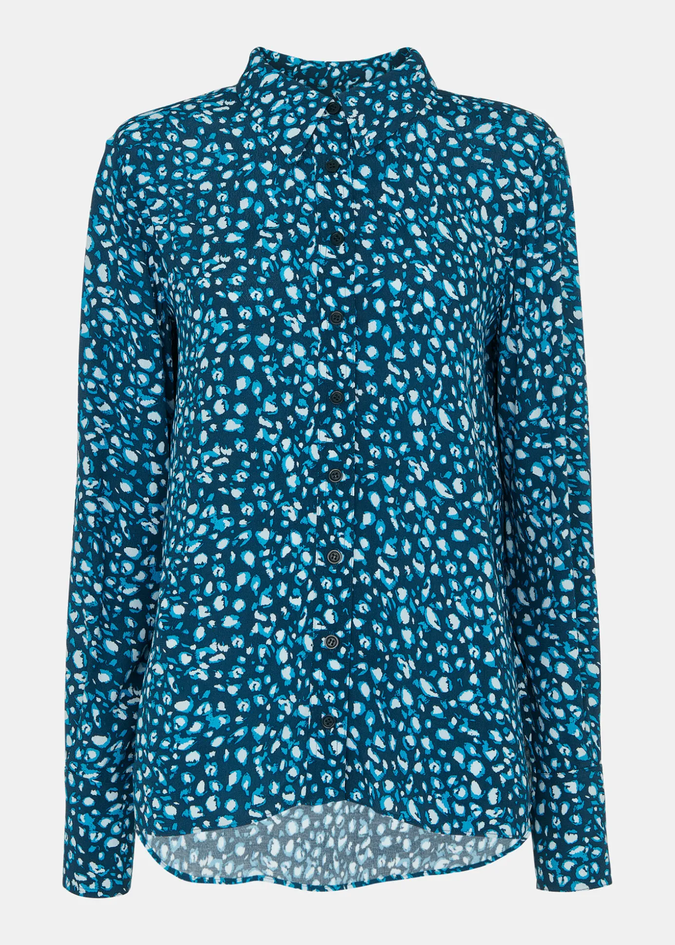 Teal Pastel Leopard Print Shirt