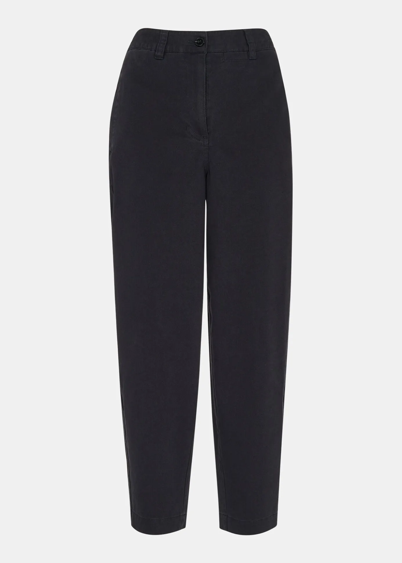 Washed Black Marie Elasticated Waist Chino