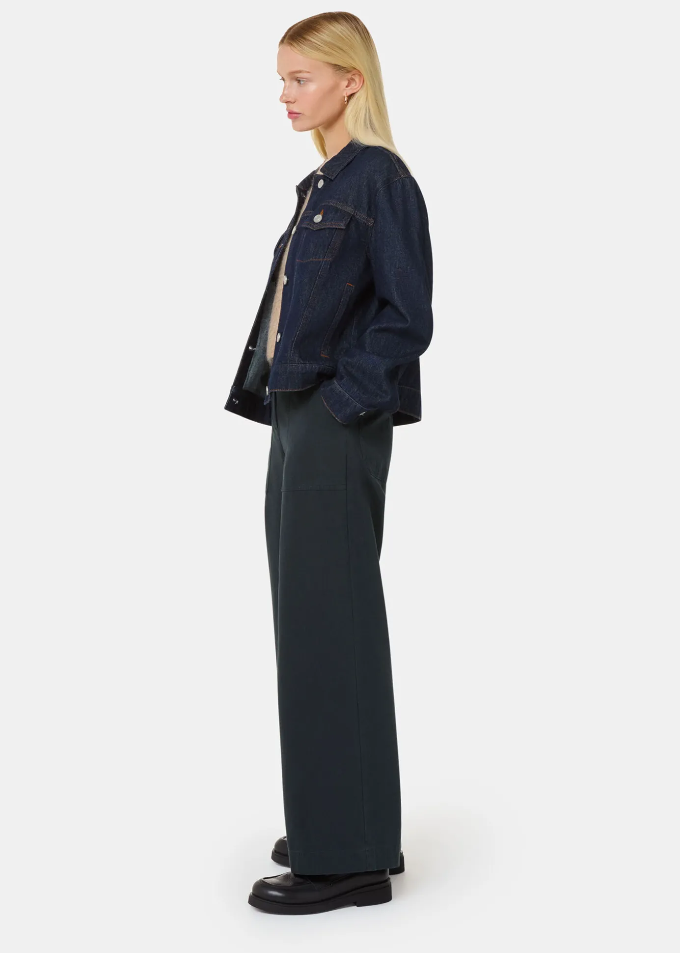 Washed Black Ruth Relaxed Leg Trouser