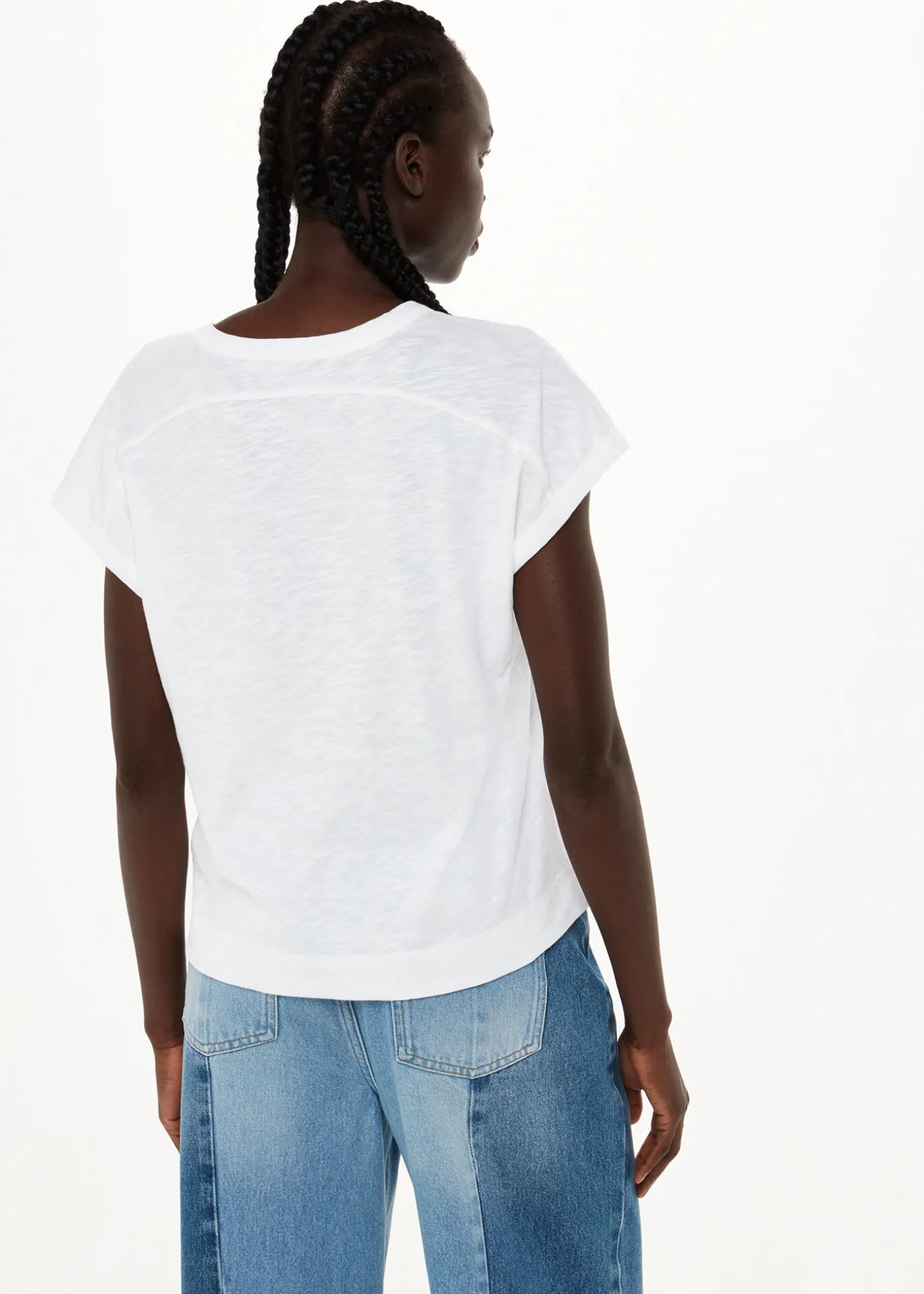 White Aubrie Button Through Top